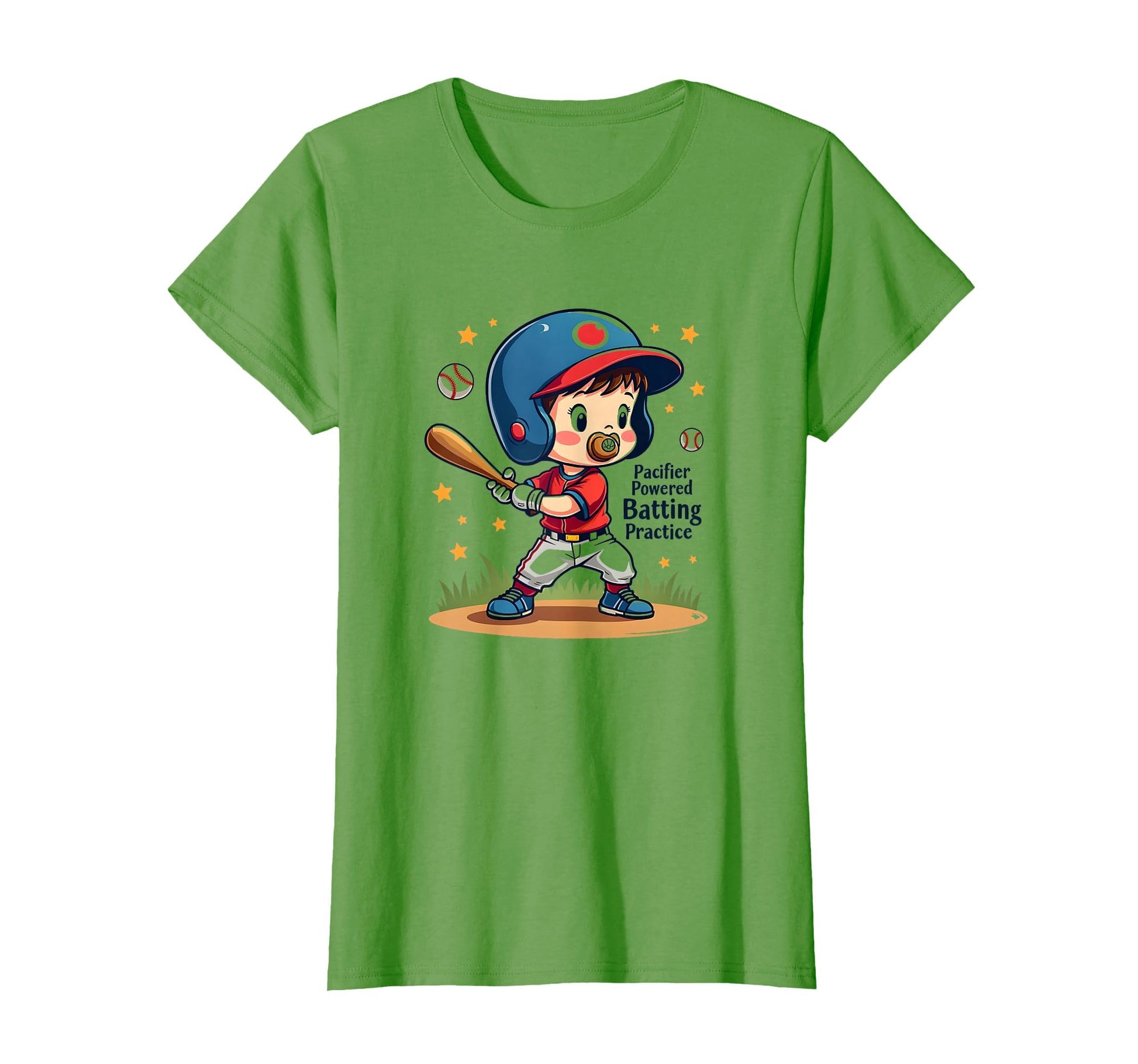 Pacifier Powered Batting Practice T-Shirt - Unique Graphic for Adults - T-Shirt, Sweatshirt, Hoodie