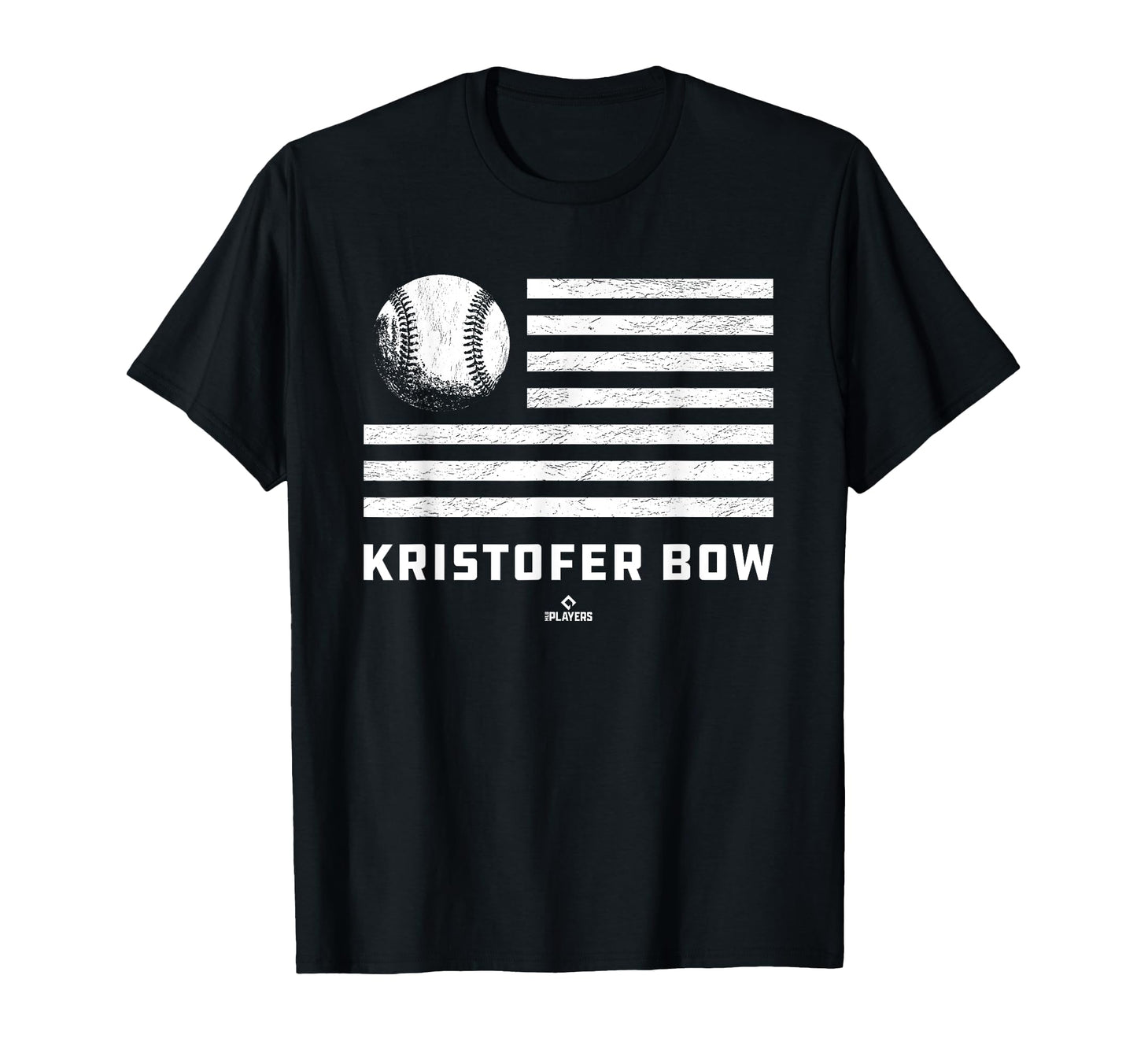 Flag Stripes Kristofer Bow Prospect T-Shirt - Trendy Graphic for Adults - T-Shirt, Sweatshirt, Hoodie