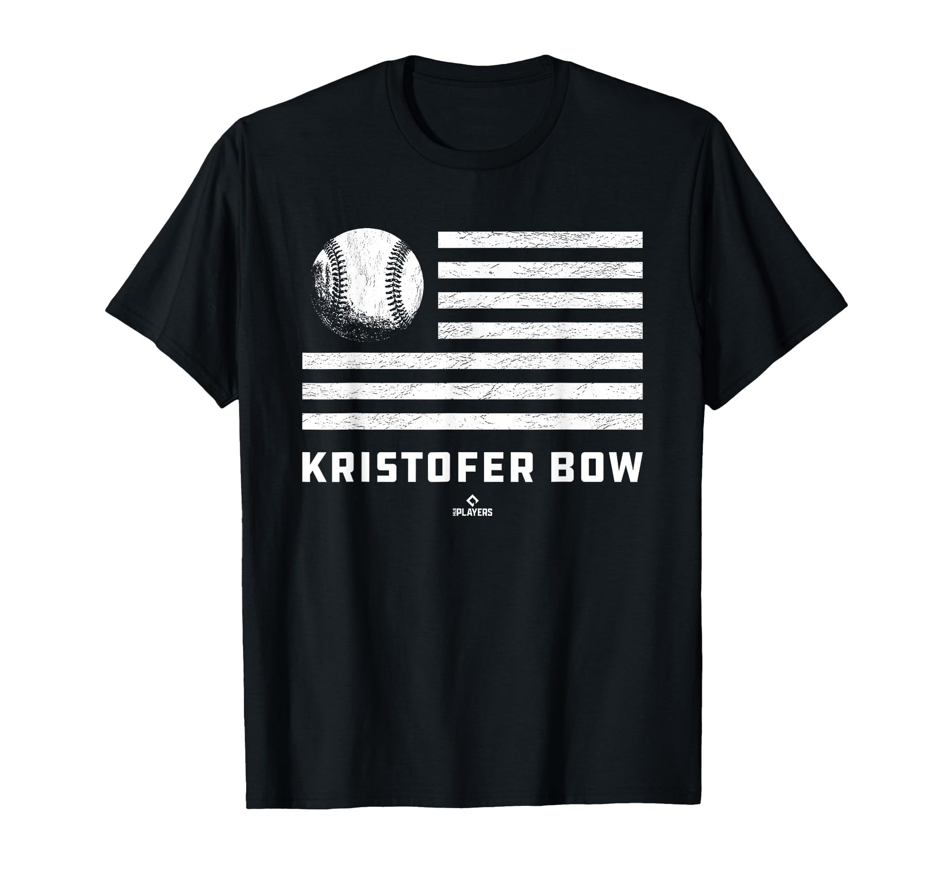 Flag Stripes Kristofer Bow Prospect T-Shirt - Trendy Graphic for Adults - T-Shirt, Sweatshirt, Hoodie
