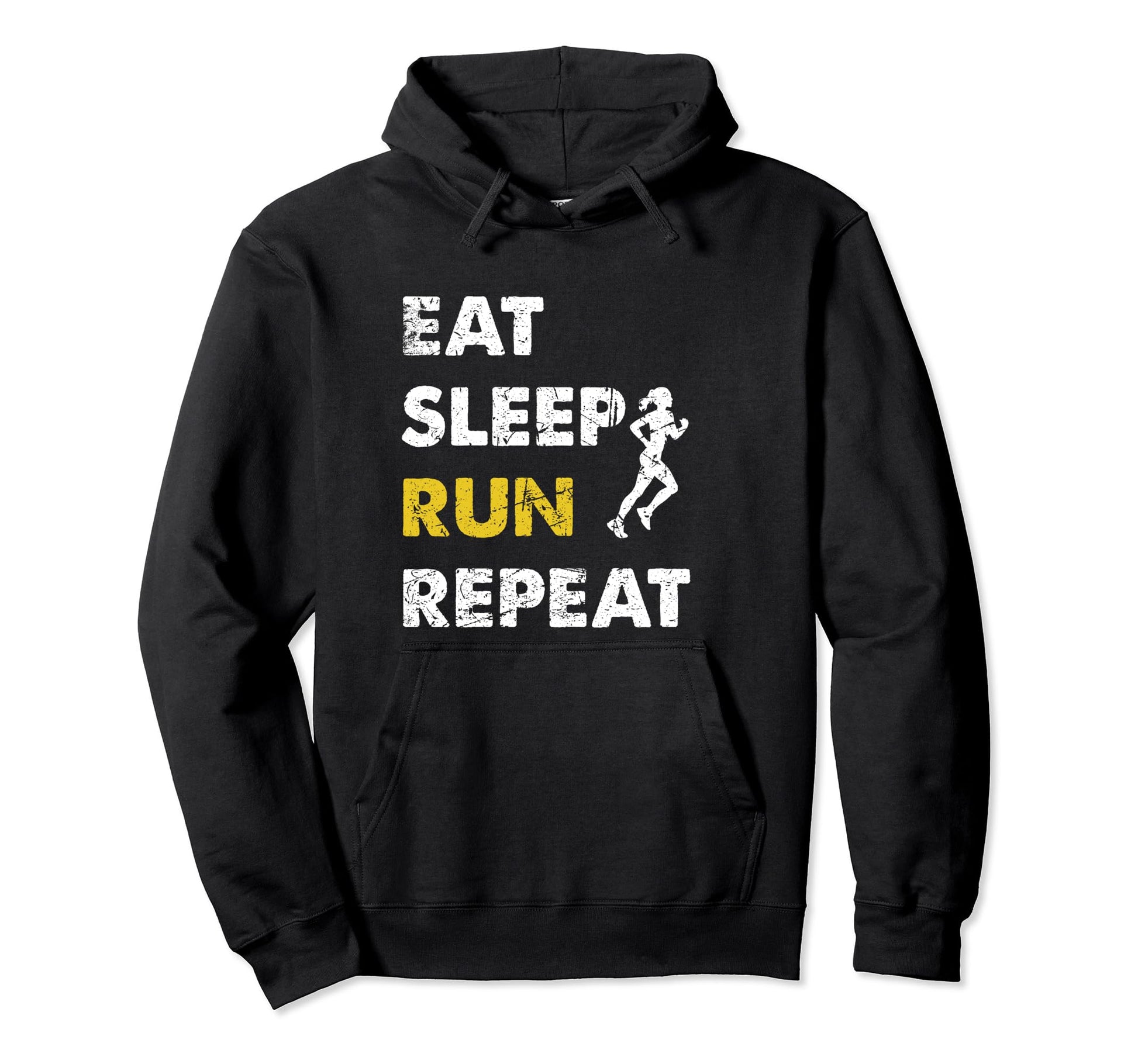 Run Runner Eat Sleep Run Repeat Hoodie - Custom Art Print Men Women - T-Shirt, Sweatshirt, Hoodie