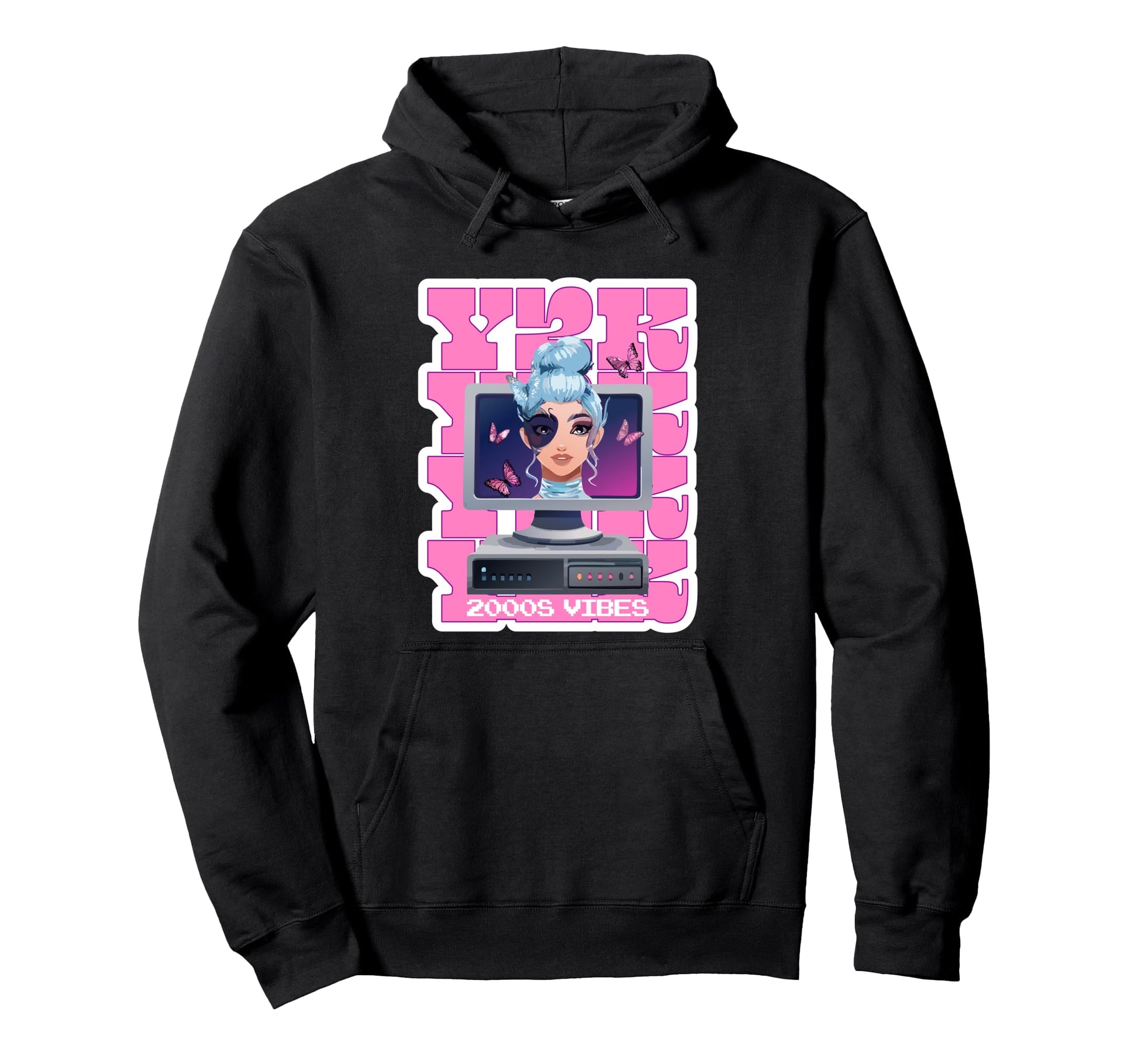 Y2K 2000S Vibes 2000S Aesthetic Hoodie - Unique Graphic for Adults - T-Shirt, Sweatshirt, Hoodie