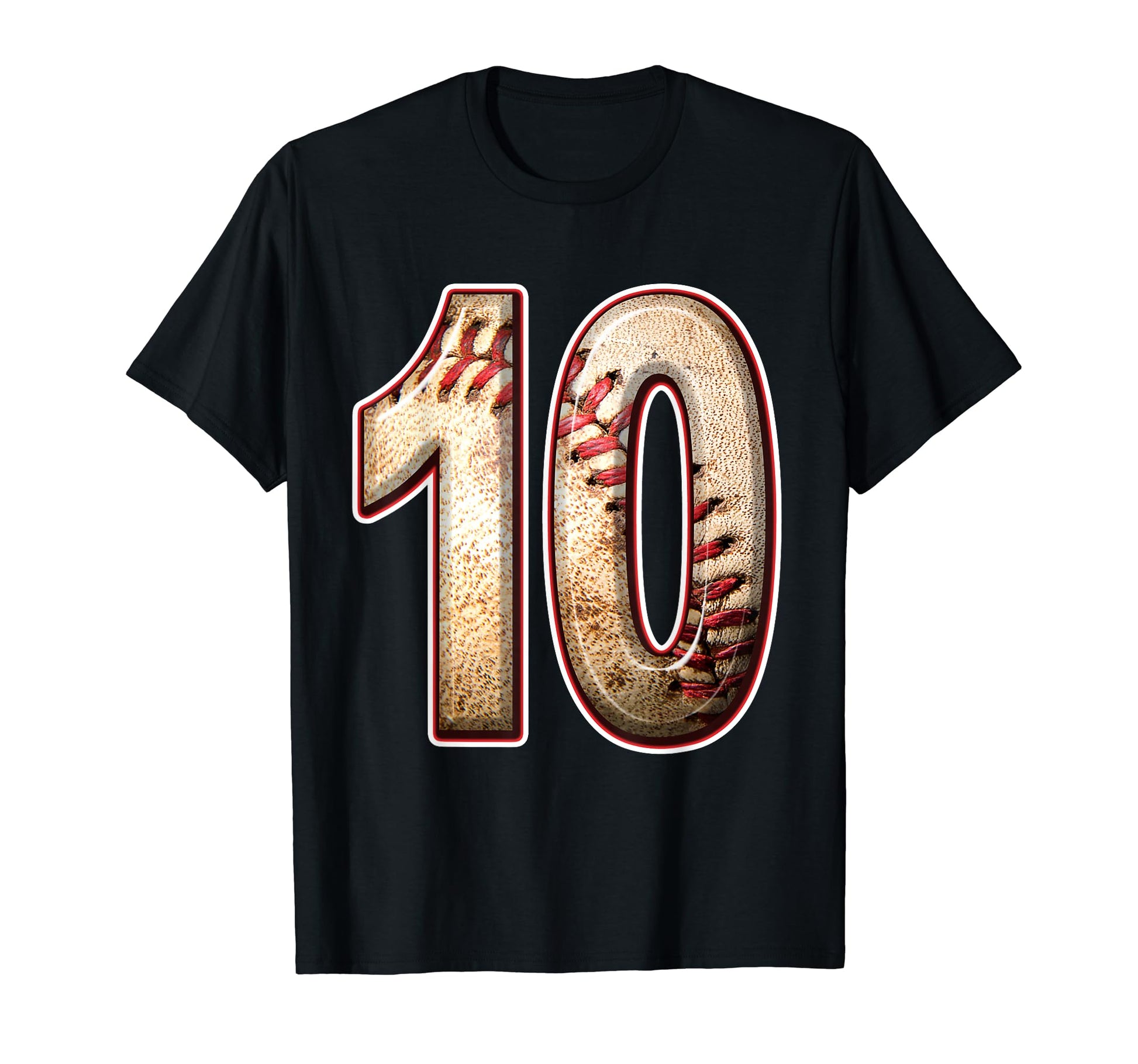 10 Years Old Baseball Player 10Th T-Shirt - Minimalist Print for Adults - T-Shirt, Sweatshirt, Hoodie