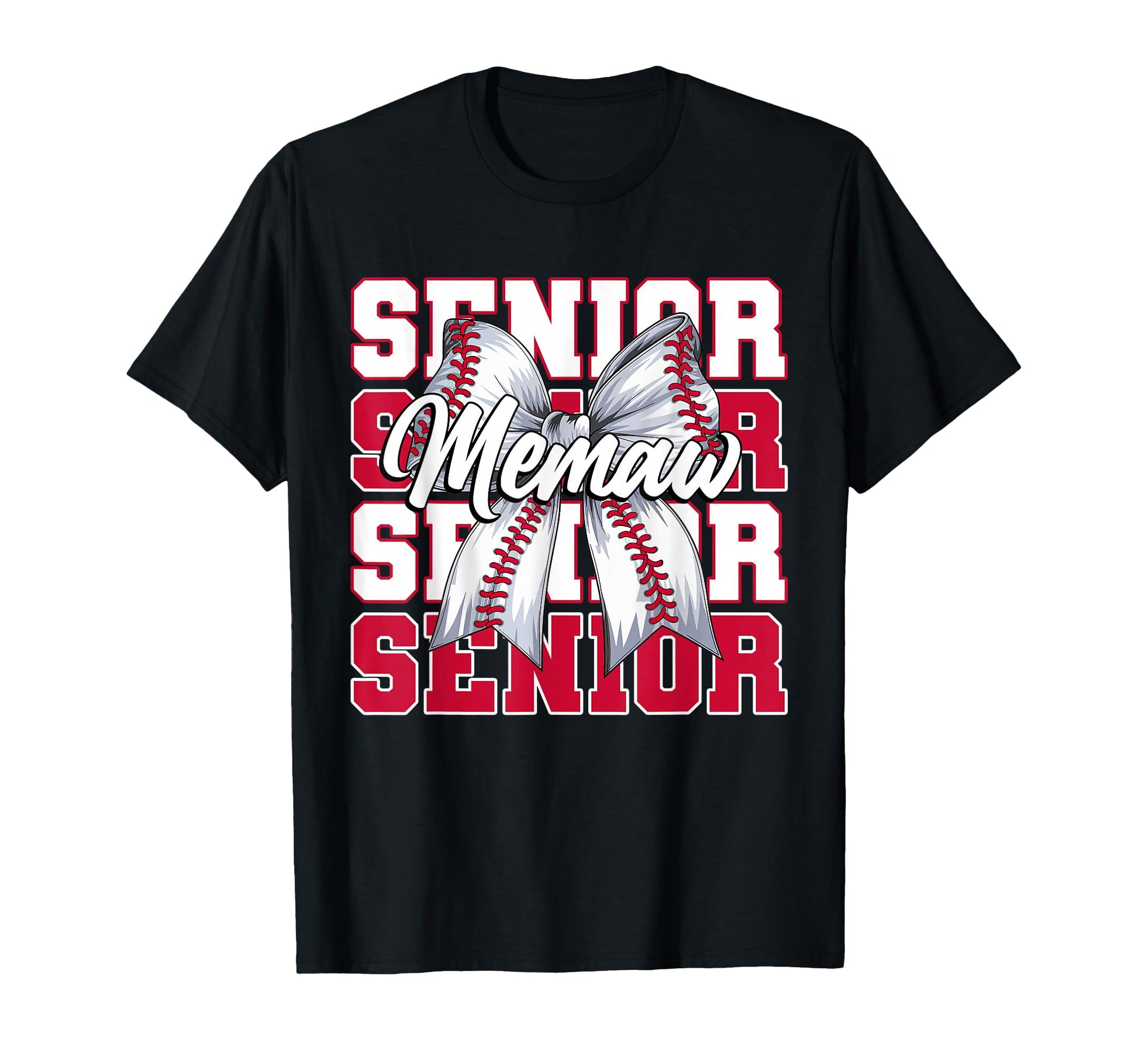 Baseball Memaw Senior 2026 Coquette T-Shirt - Casual Everyday Wear Unisex - T-Shirt, Sweatshirt, Hoodie
