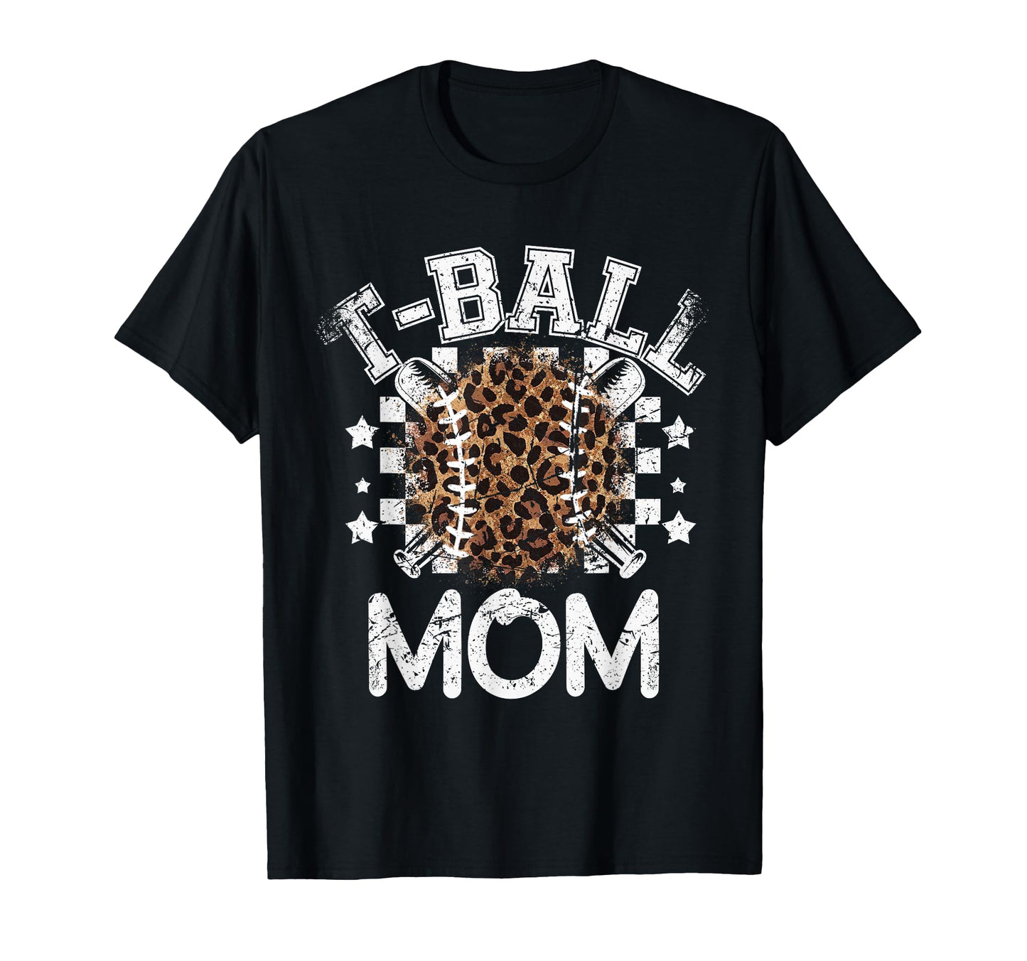 T Ball Teeball Mom Leopard Cheetah T-Shirt - Graphic Print for Adults - T-Shirt, Sweatshirt, Hoodie