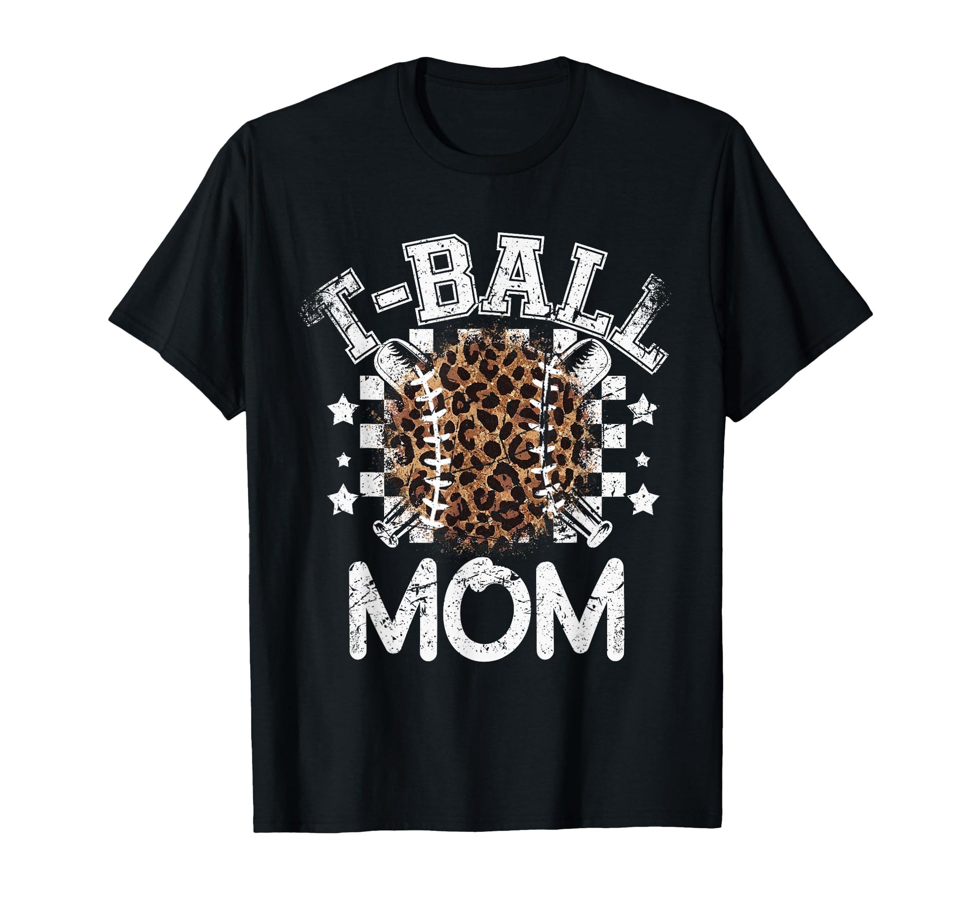 T Ball Teeball Mom Leopard Cheetah T-Shirt - Graphic Print for Adults - T-Shirt, Sweatshirt, Hoodie