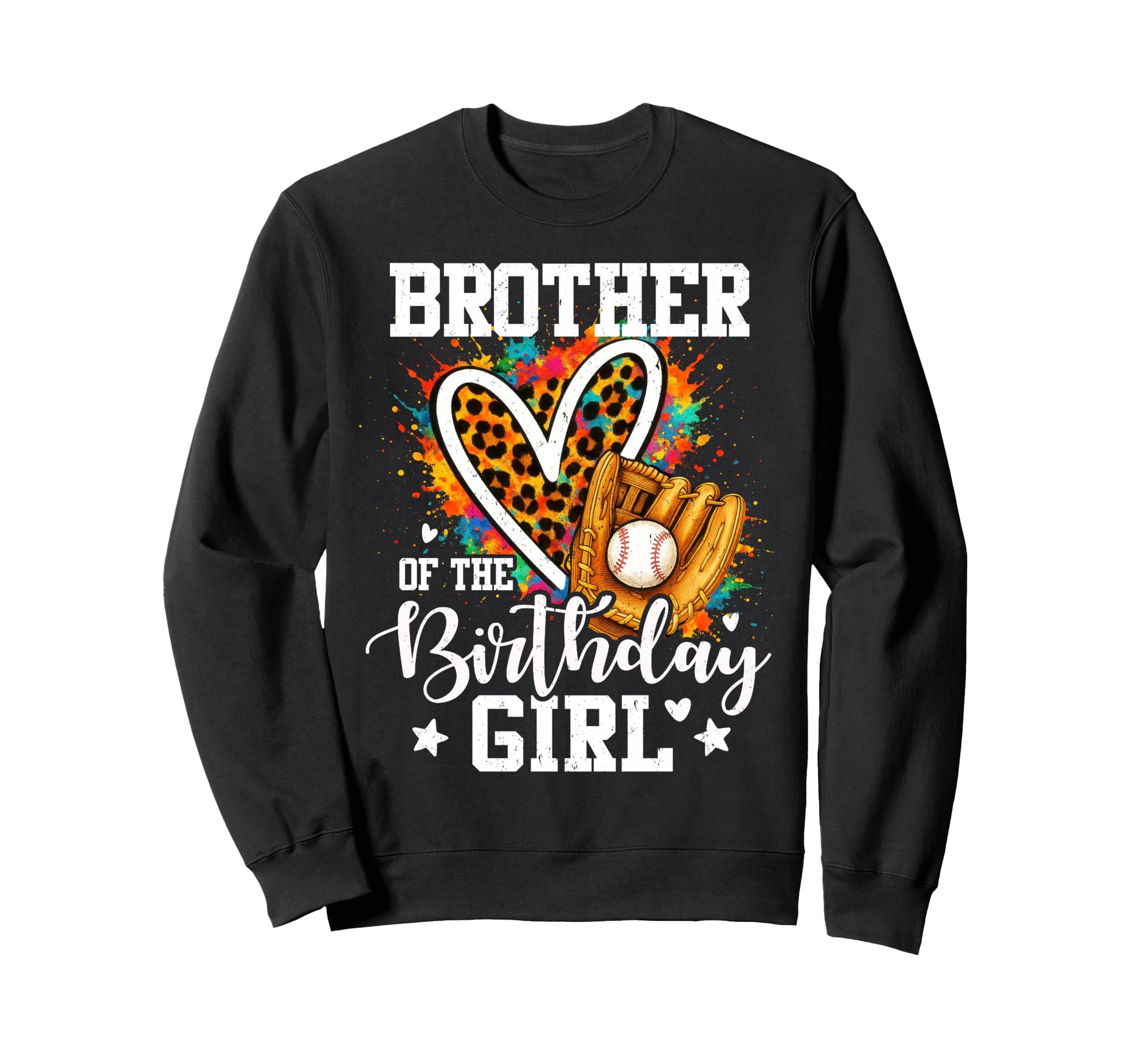 Brother Birthday Baseball Leopard Sweatshirt - Streetwear Style for Adults - T-Shirt, Sweatshirt, Hoodie