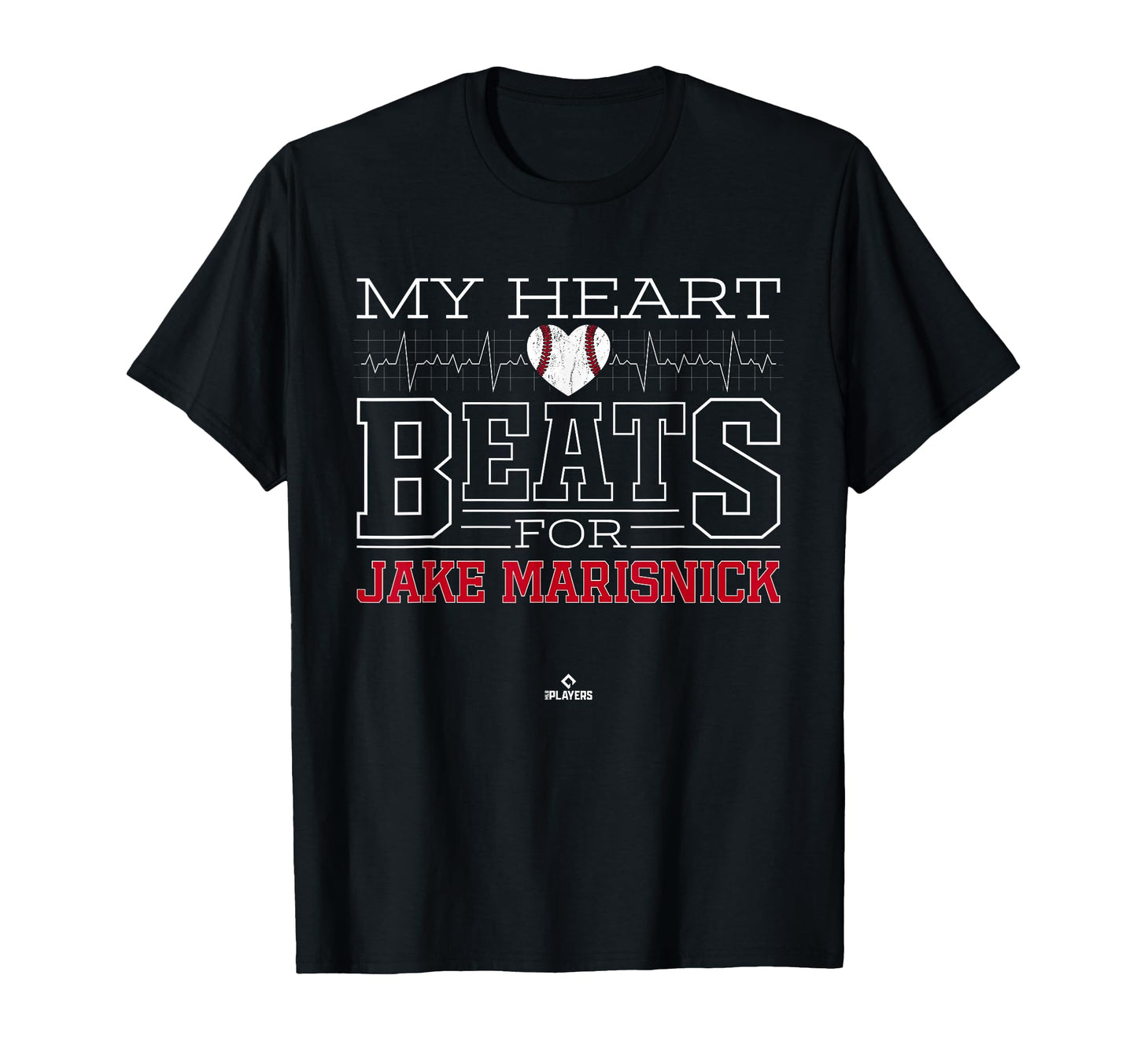 My Heart Beats Jake Marisnick T-Shirt - Casual Everyday Wear for Adults - T-Shirt, Sweatshirt, Hoodie