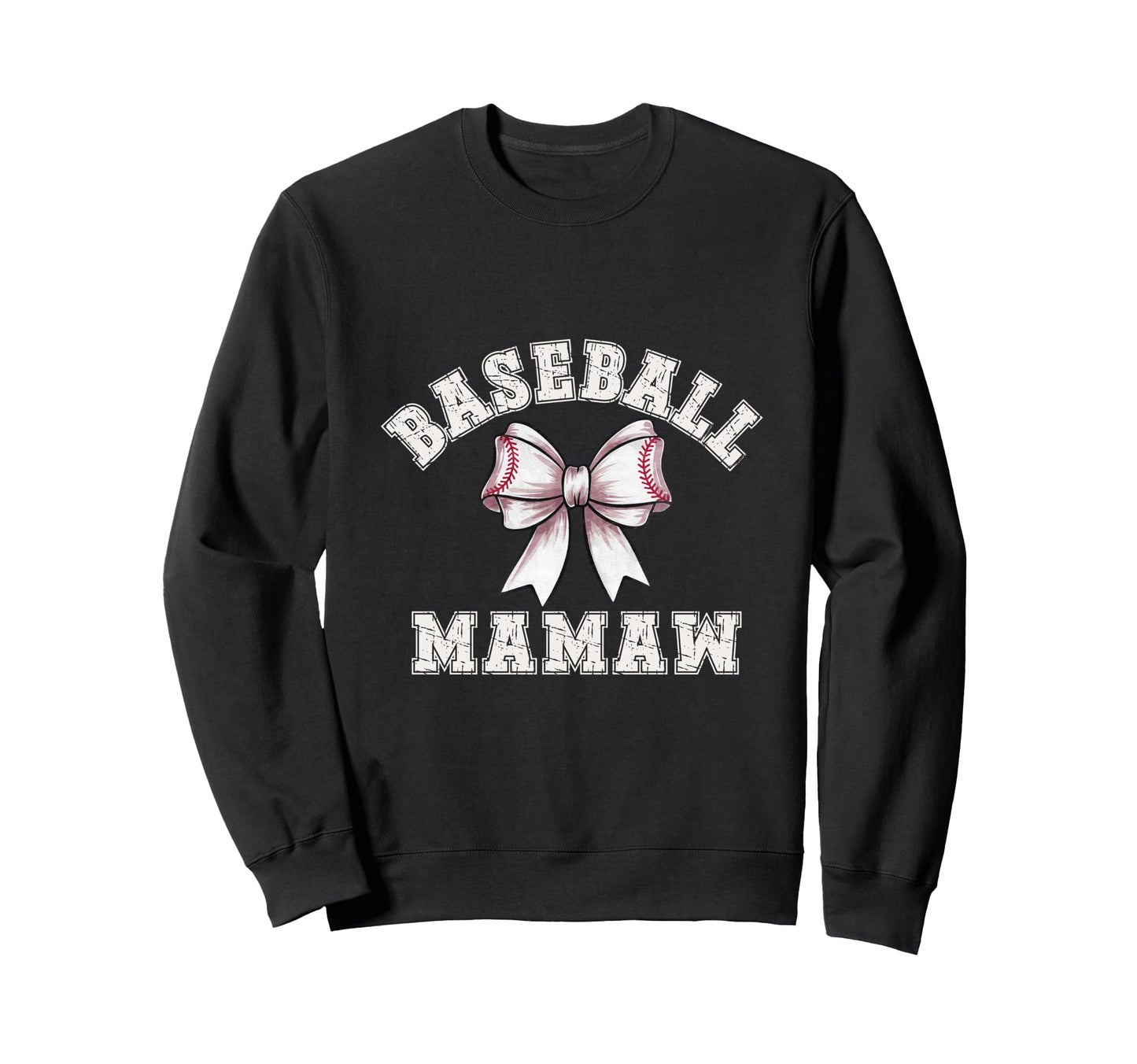Coquette Baseball Mamaw Bow Game Sweatshirt - Casual Everyday Wear Unisex - T-Shirt, Sweatshirt, Hoodie