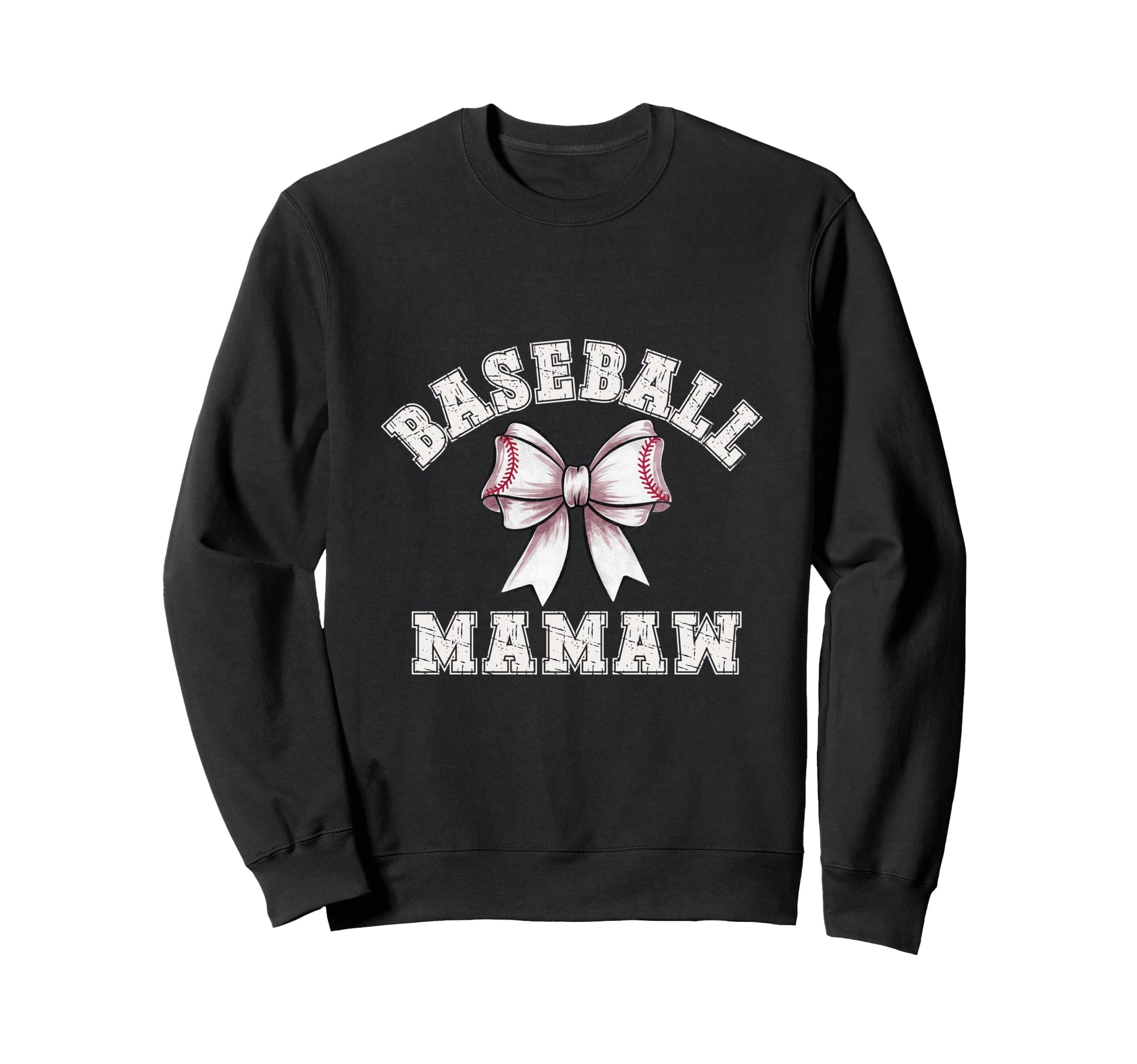 Coquette Baseball Mamaw Bow Game Sweatshirt - Casual Everyday Wear Unisex - T-Shirt, Sweatshirt, Hoodie