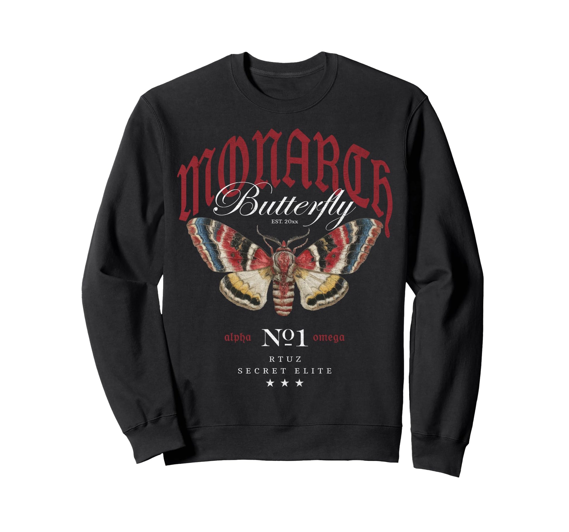 Y2K Streetwear Butterfly Sweatshirt - Minimalist Print Unisex - T-Shirt, Sweatshirt, Hoodie