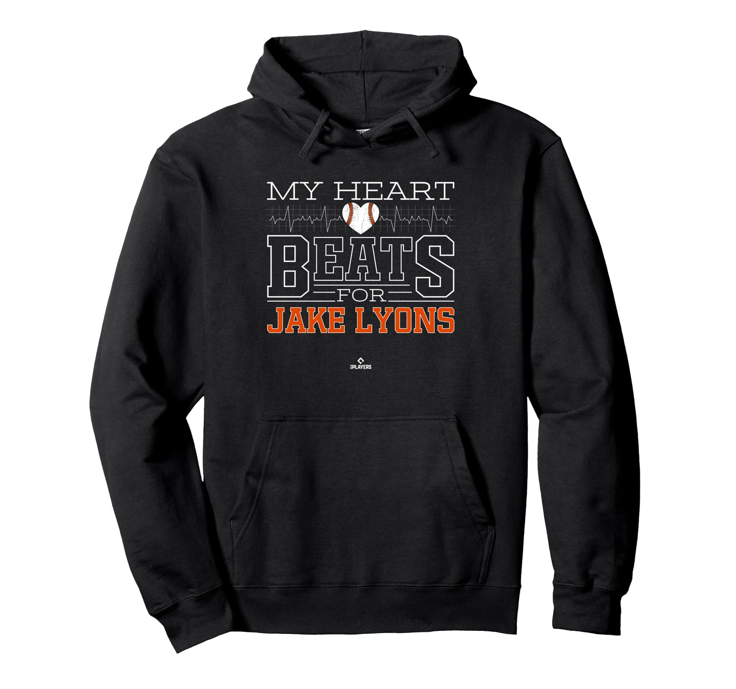 My Heart Beats Jake Lyons Prospect Baseball Hoodie - Unique Graphic Unisex - T-Shirt, Sweatshirt, Hoodie