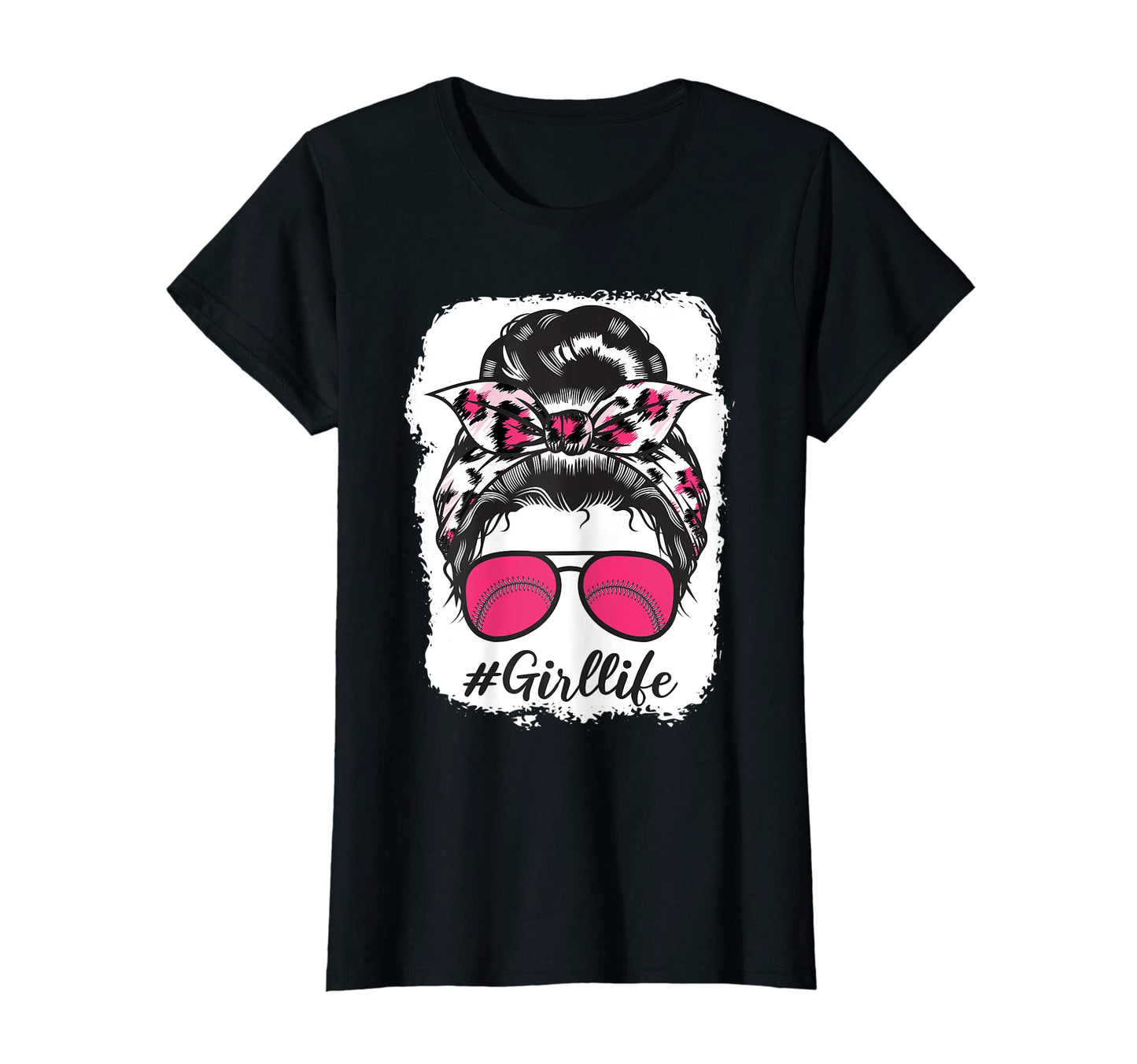 Baseball Life Leopard Game Day Lover T-Shirt - Custom Art Print Unisex - T-Shirt, Sweatshirt, Hoodie