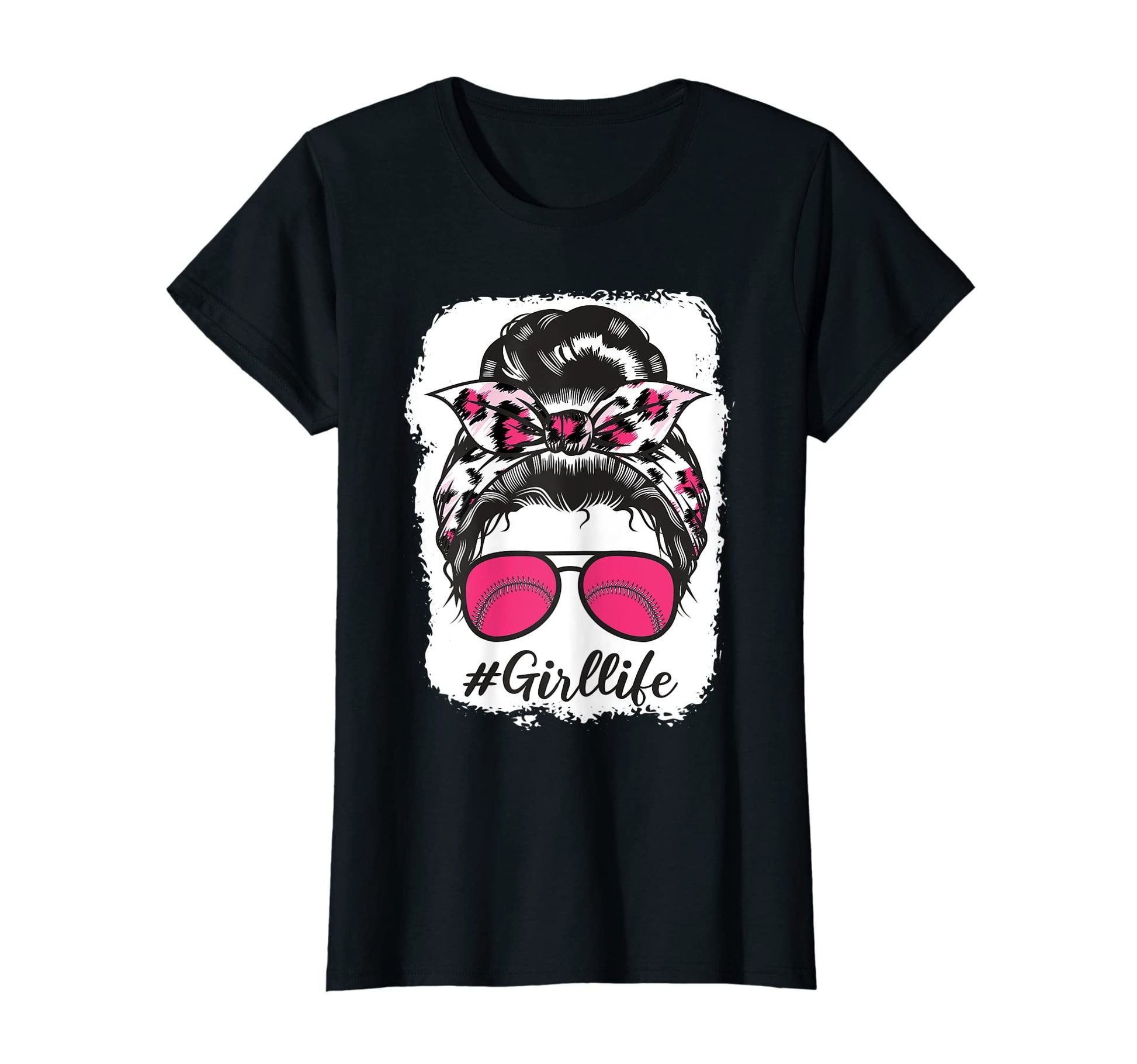 Baseball Life Leopard Game Day Lover T-Shirt - Custom Art Print Unisex - T-Shirt, Sweatshirt, Hoodie