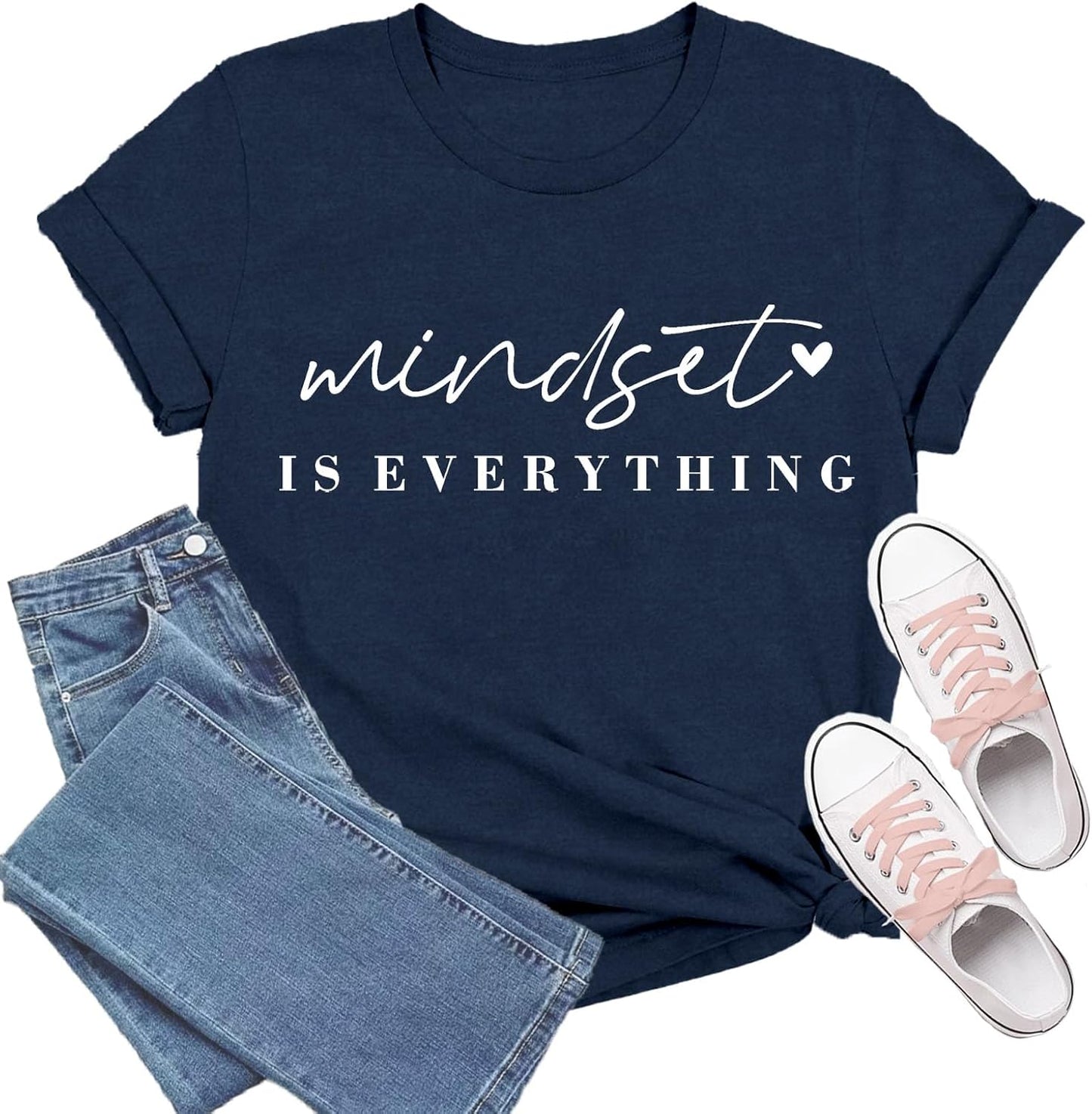 Inspirational for Women Mindset is Everything - Adult & Kids T-Shirts, Sweatshirts & Hoodies apparel design preview 1
