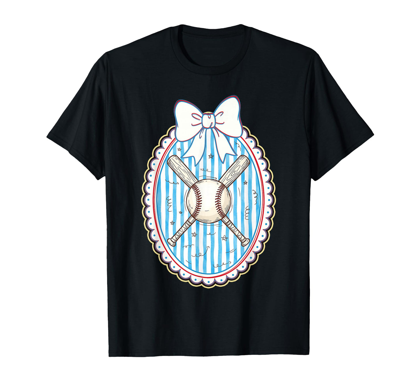 Coquette Baseball Bow Baseball Mama T-Shirt - Unique Graphic Unisex - T-Shirt, Sweatshirt, Hoodie