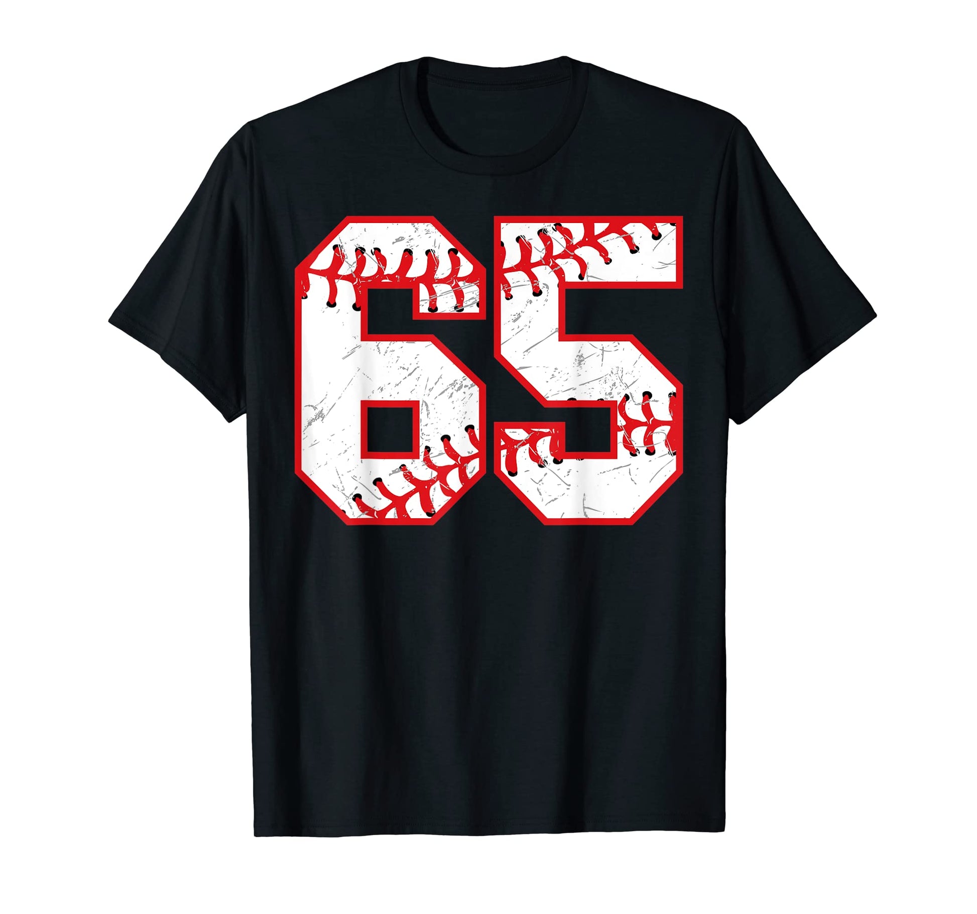 65 Birthday Baseball Theme Bday Party T-Shirt - Trendy Graphic Men Women - T-Shirt, Sweatshirt, Hoodie