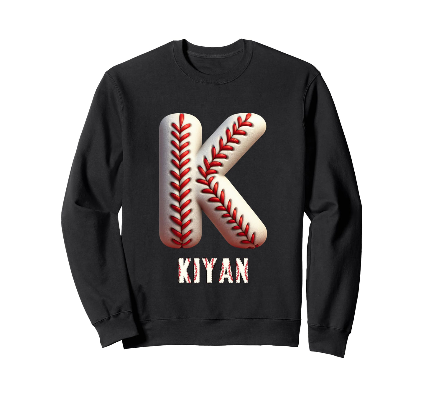 Baseball Home Run Michael Initial Sweatshirt - Novelty Apparel Men Women - T-Shirt, Sweatshirt, Hoodie