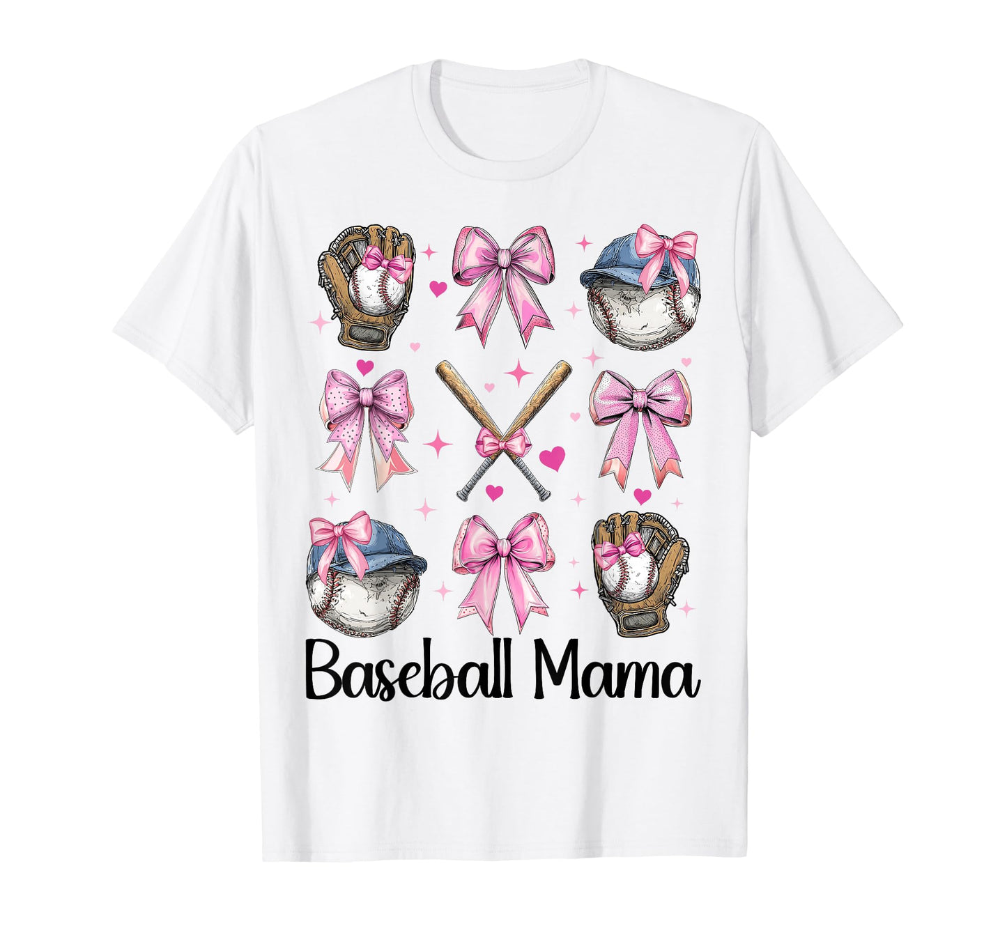 Baseball Mama Baseball Mom Mothers T-Shirt - Casual Everyday Wear Unisex - T-Shirt, Sweatshirt, Hoodie