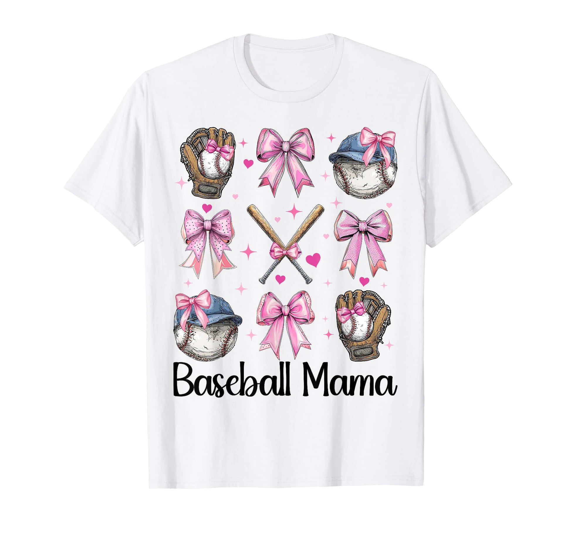 Baseball Mama Baseball Mom Mothers T-Shirt - Casual Everyday Wear Unisex - T-Shirt, Sweatshirt, Hoodie