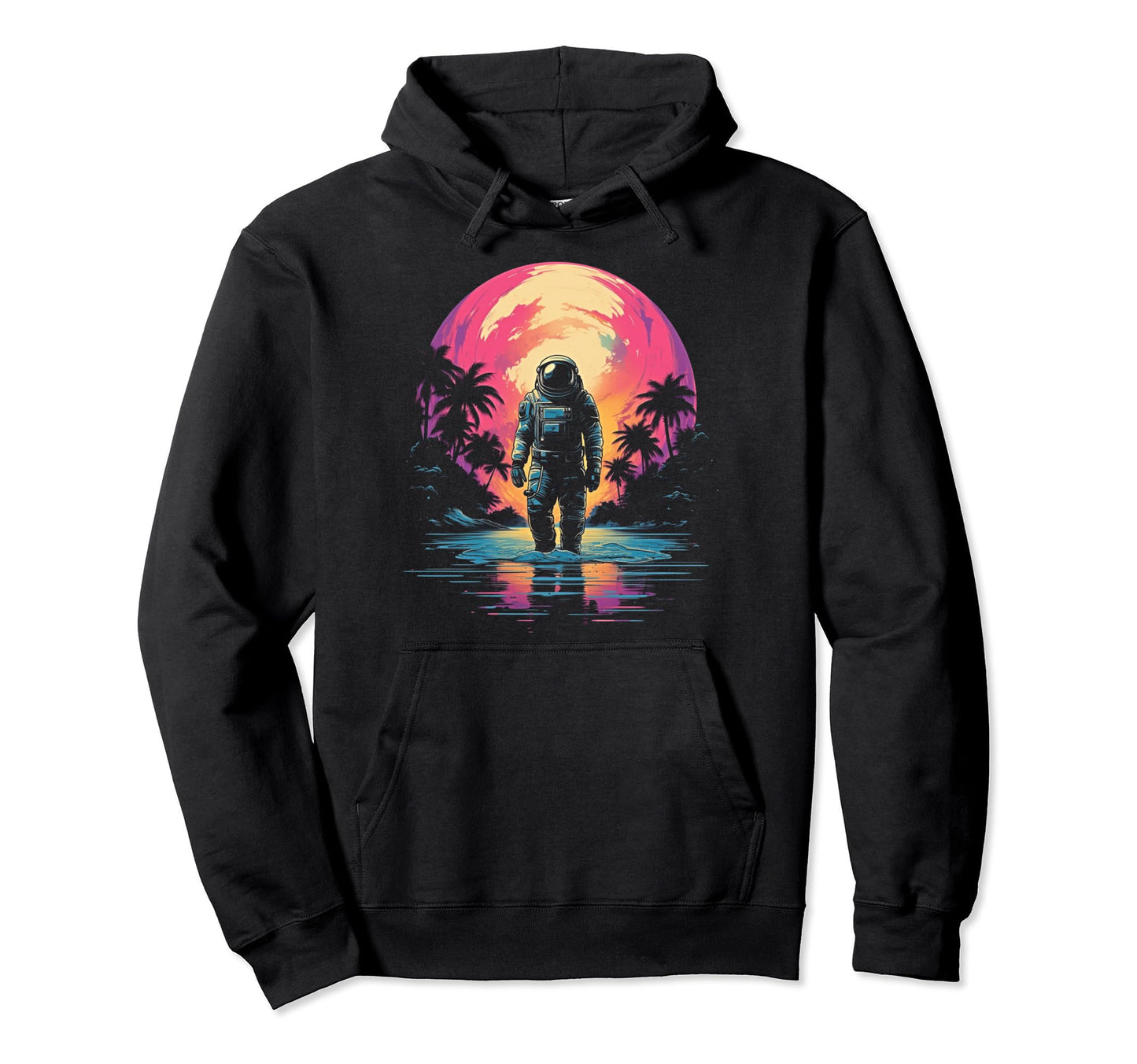 Synthwave Astronaut Cyberpunk 80S Sci Fi 13 Hoodie - Trendy Graphic Unisex - T-Shirt, Sweatshirt, Hoodie