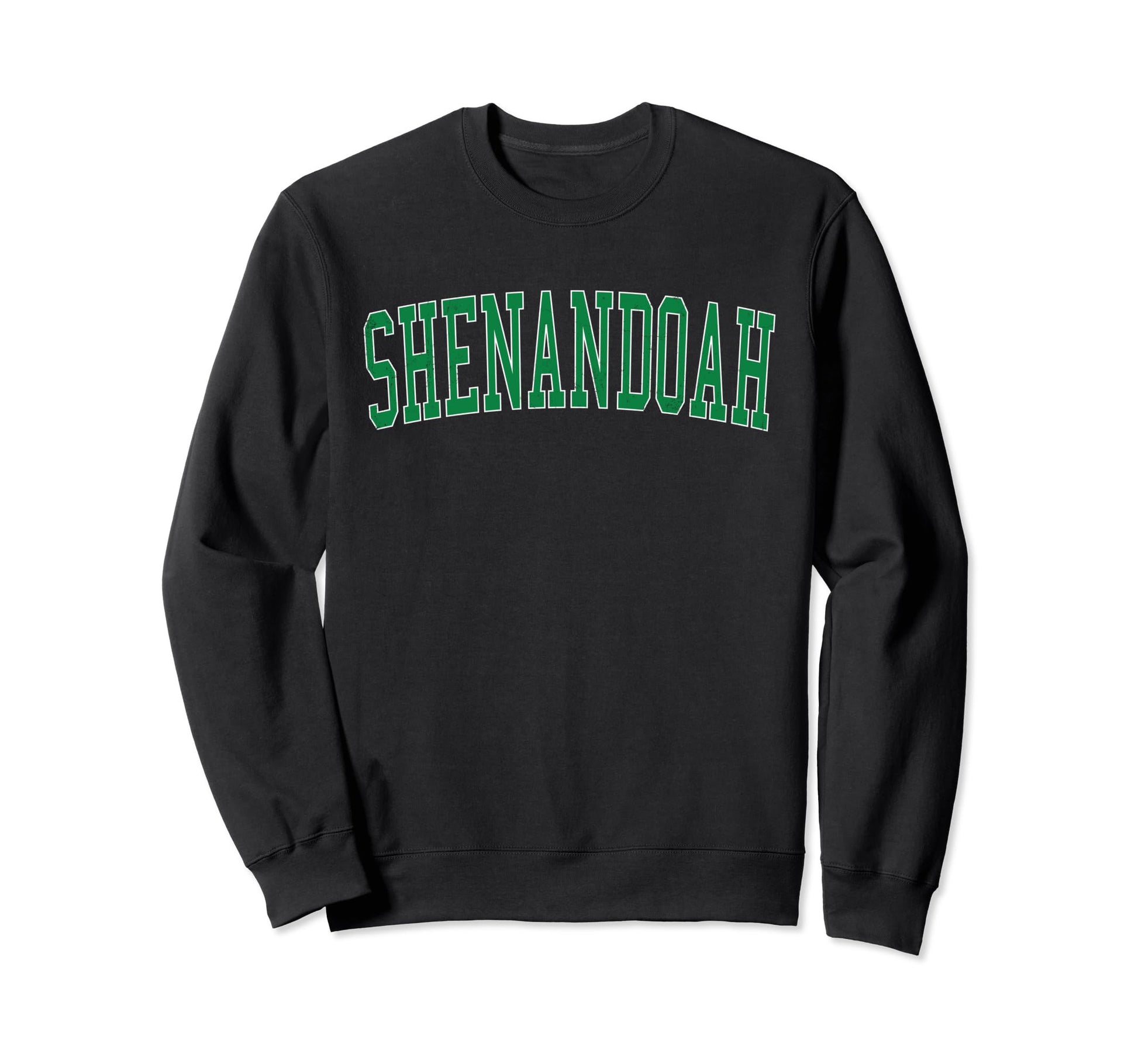 Shenandoah La Distressed Green Varsity Sweatshirt - Graphic Print Unisex - T-Shirt, Sweatshirt, Hoodie