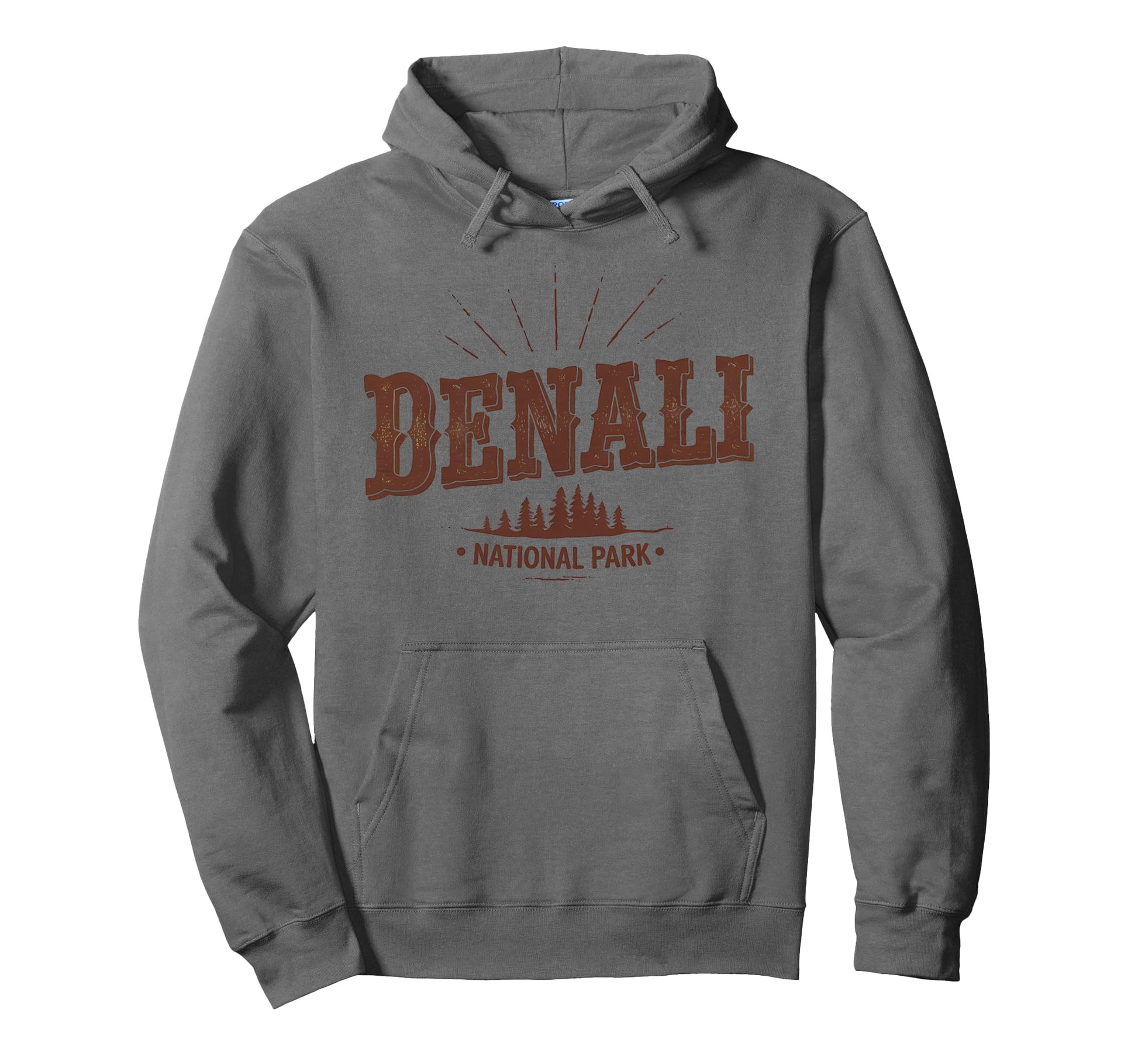 Denali Est 1917 Alaska National Park Hoodie - Novelty Apparel for Adults - T-Shirt, Sweatshirt, Hoodie