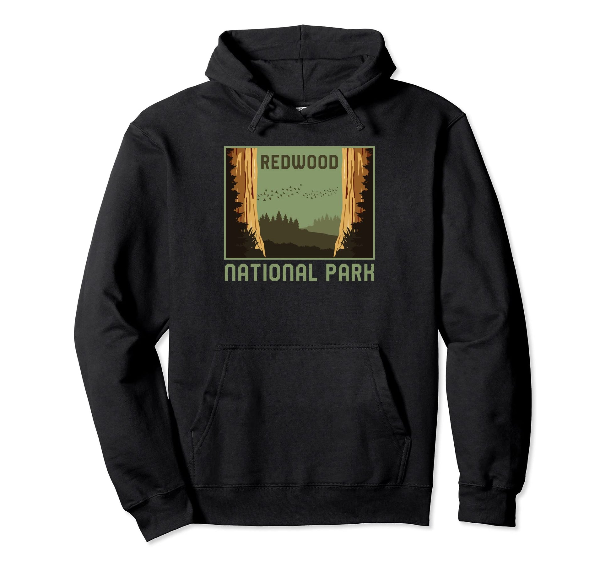 Redwood National Park California Vacation Hoodie - Trendy Graphic Unisex - T-Shirt, Sweatshirt, Hoodie