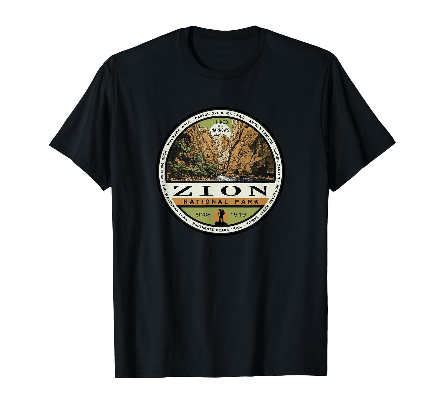 Zion National Park T-Shirt - Custom Art Print Unisex - T-Shirt, Sweatshirt, Hoodie