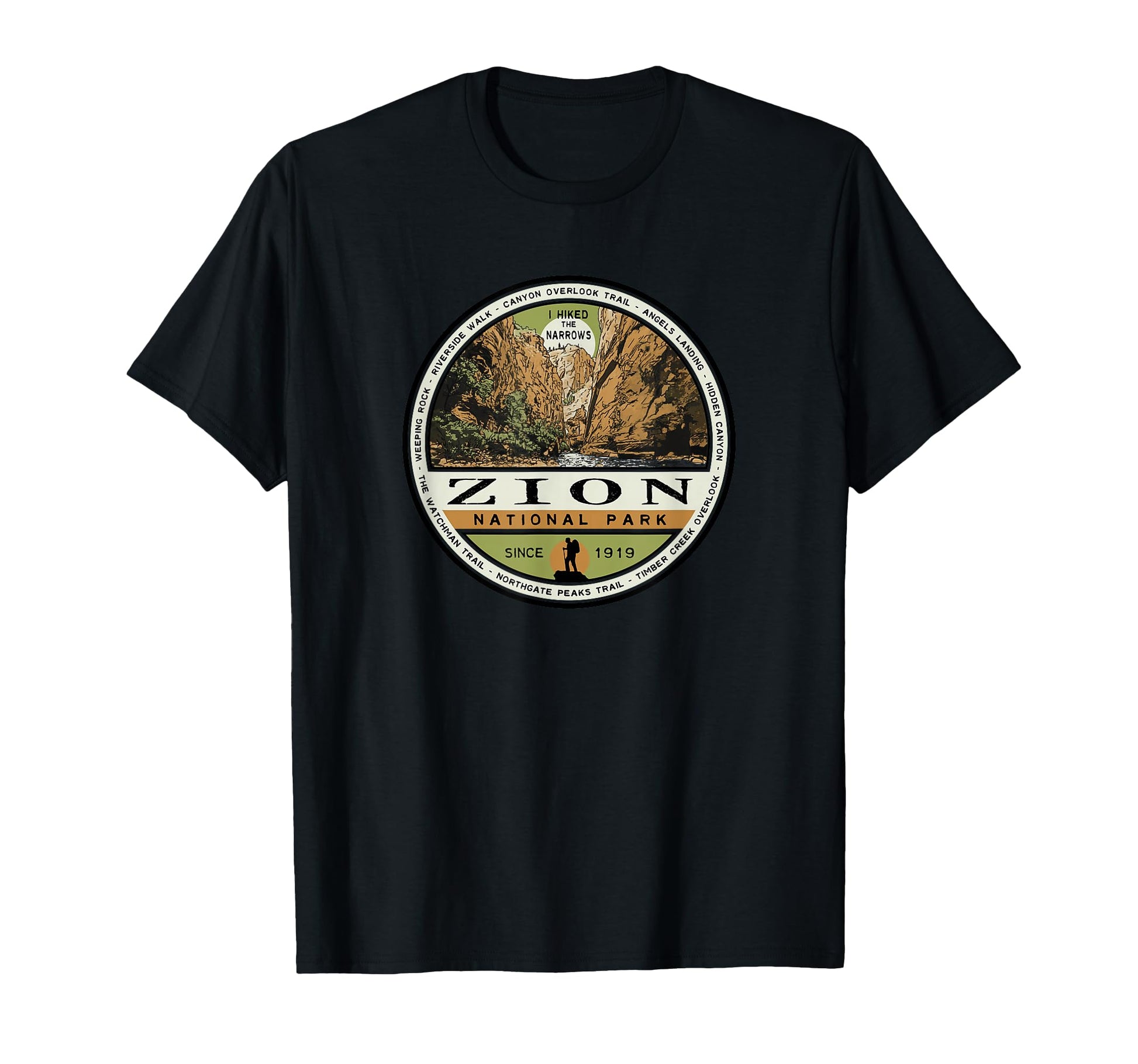 Zion National Park T-Shirt - Custom Art Print Unisex - T-Shirt, Sweatshirt, Hoodie