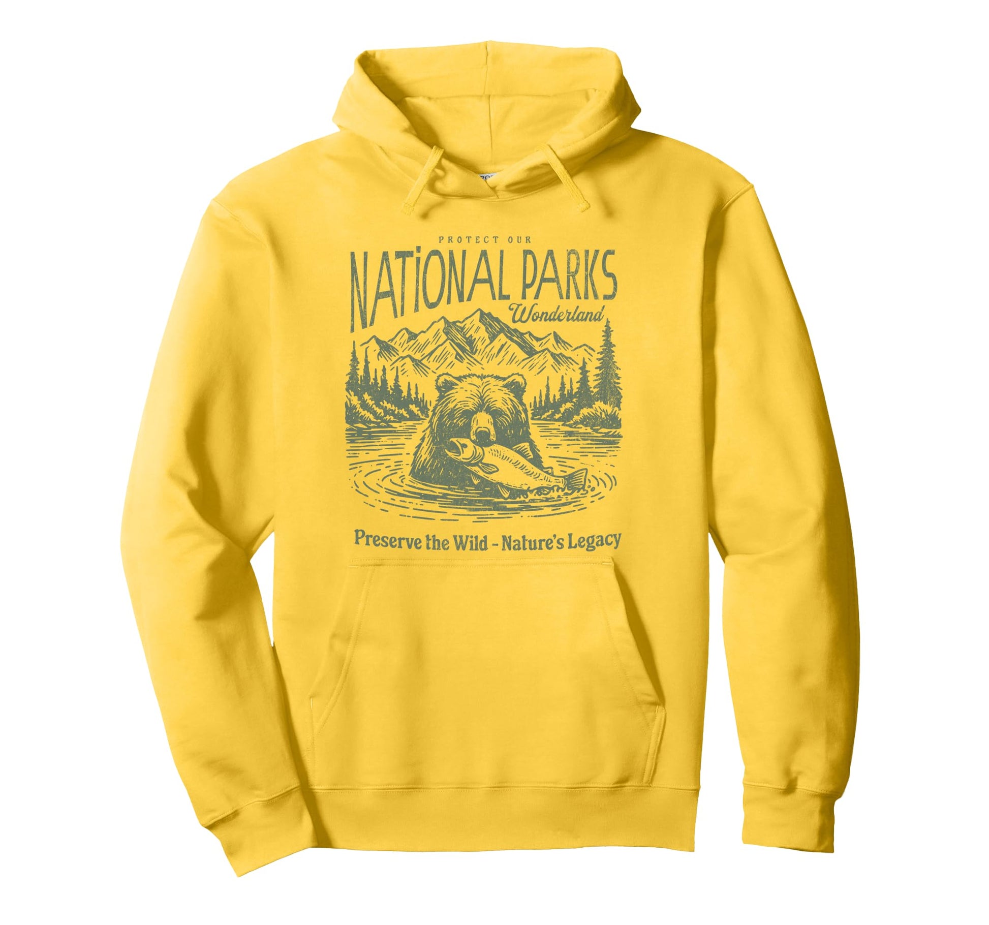 Protect National Parks Defend Hiking Hoodie - Minimalist Print Unisex - T-Shirt, Sweatshirt, Hoodie