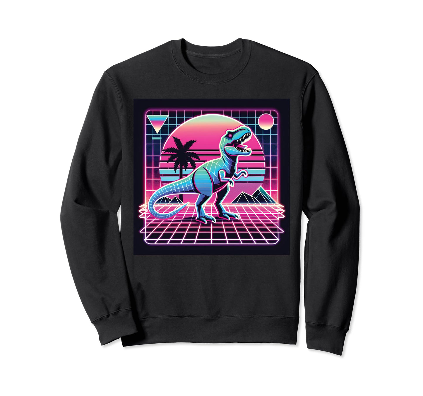 Retrowave Synthwave Aesthetic Sweatshirt - Unique Graphic for Adults - T-Shirt, Sweatshirt, Hoodie