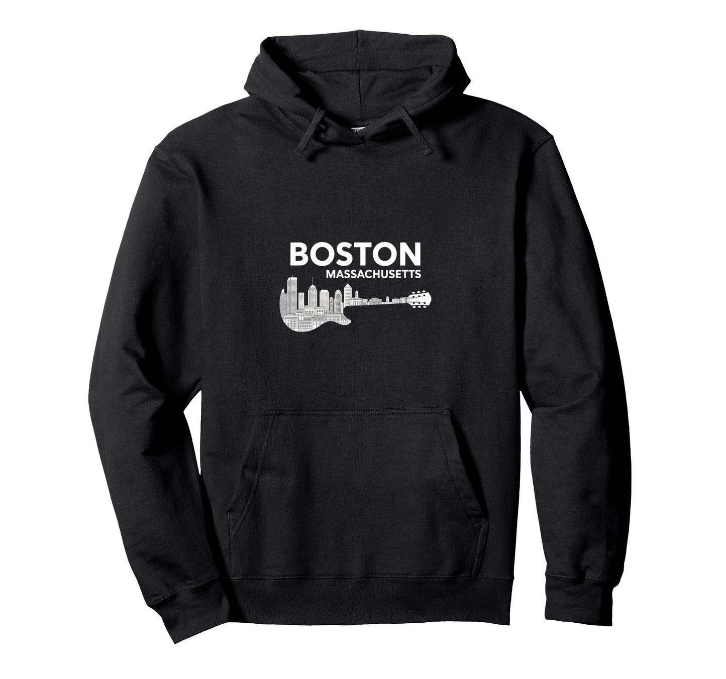 Boston Massachusetts Coastal Skyline Hoodie - Streetwear Style Unisex - T-Shirt, Sweatshirt, Hoodie