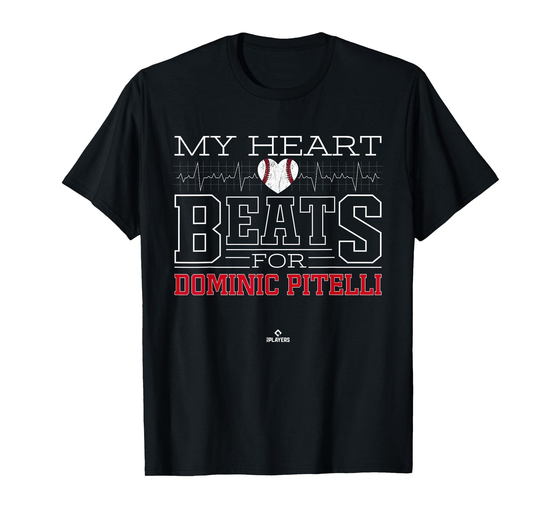 My Heart Beats Dominic Pitelli Prospect T-Shirt - Minimalist Print Unisex - T-Shirt, Sweatshirt, Hoodie
