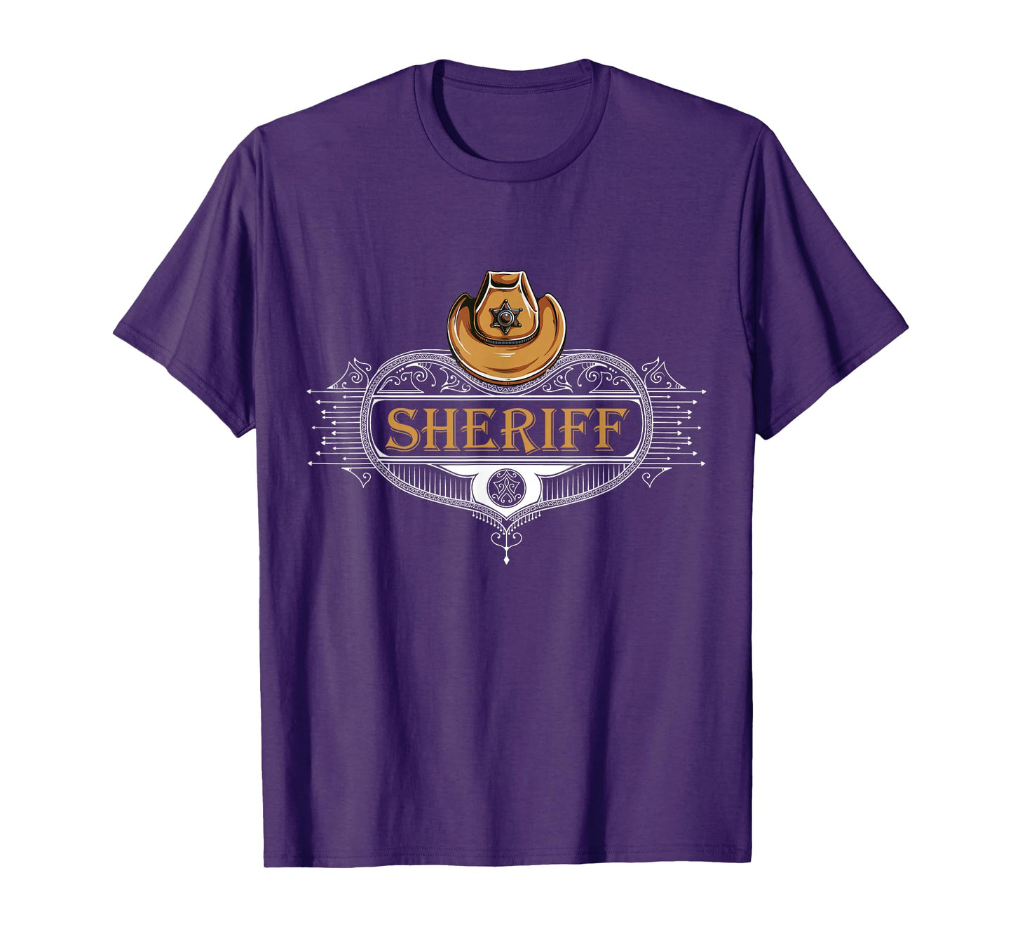 Sheriff Deputy Hat Badge Wild West T-Shirt - Trendy Graphic for Adults - T-Shirt, Sweatshirt, Hoodie
