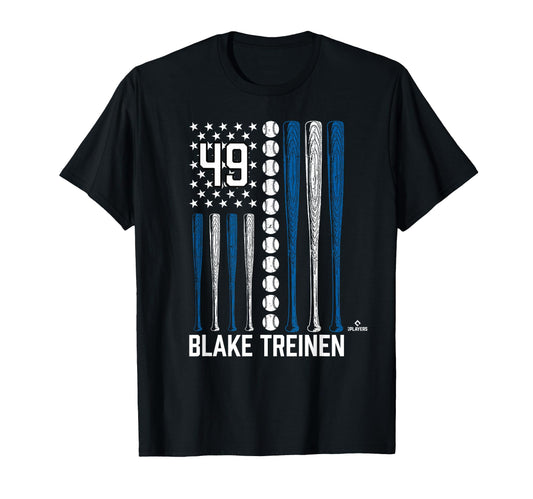 Baseball American Flag Blake Treinen T-Shirt - Trendy Graphic for Adults - T-Shirt, Sweatshirt, Hoodie
