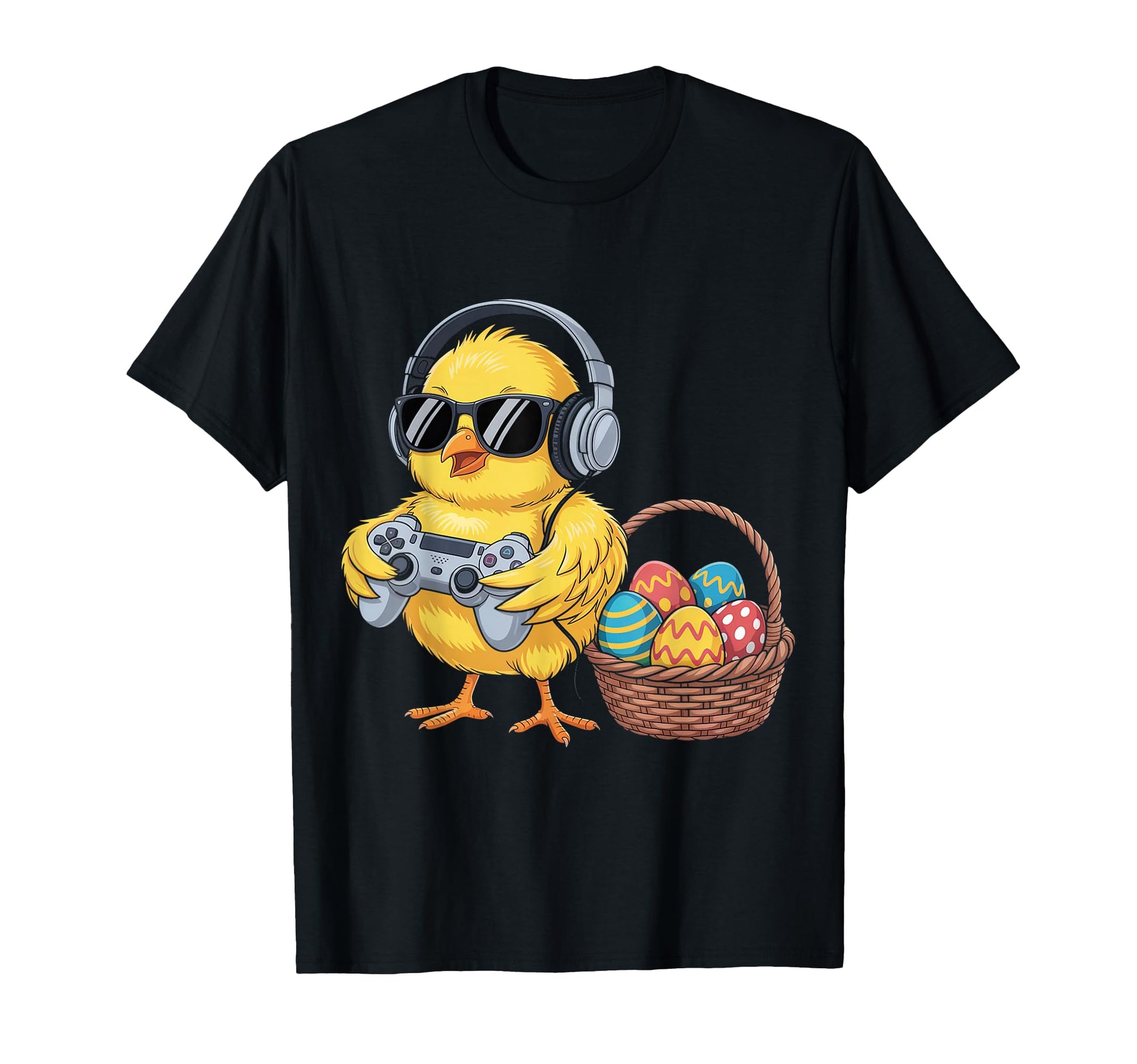 Gaming Easter Chicken Funny Gamer T-Shirt - Novelty Apparel Unisex - T-Shirt, Sweatshirt, Hoodie