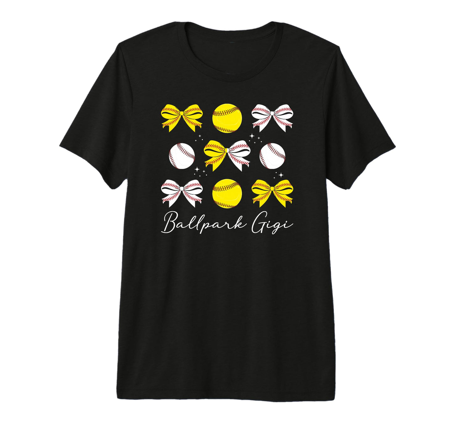 Ballpark Gigi Coquette Softball T-Shirt - Unique Graphic for Adults - T-Shirt, Sweatshirt, Hoodie