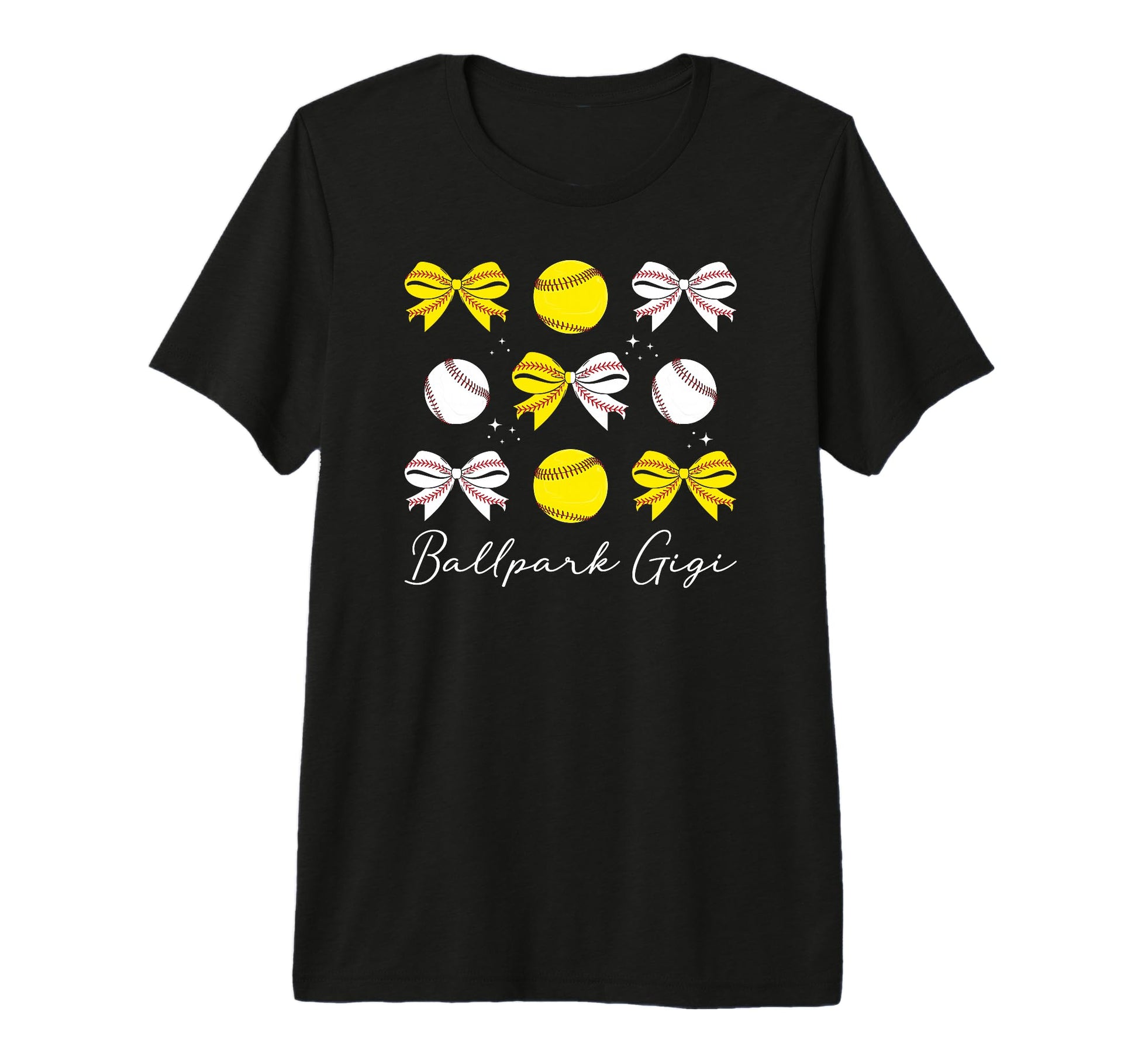 Ballpark Gigi Coquette Softball T-Shirt - Unique Graphic for Adults - T-Shirt, Sweatshirt, Hoodie
