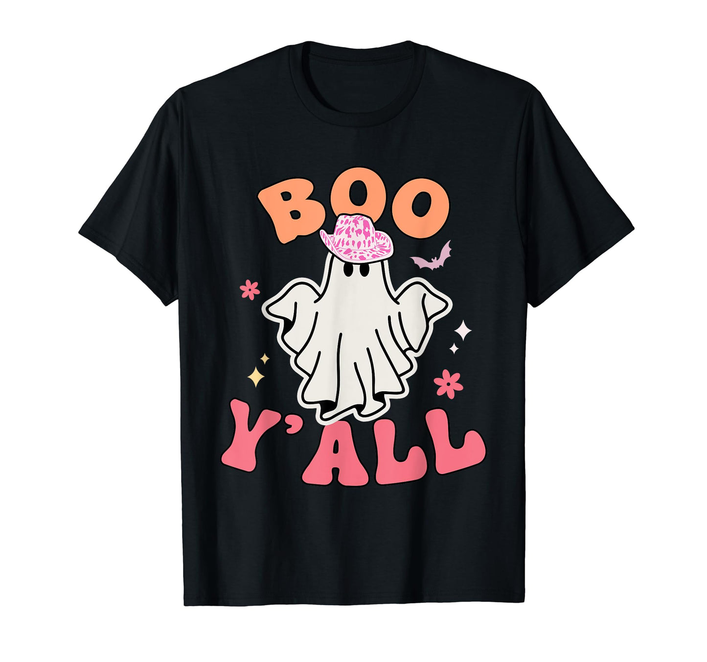 Funny Boo Yall Country Western Ghost T-Shirt - Trendy Graphic for Adults - T-Shirt, Sweatshirt, Hoodie