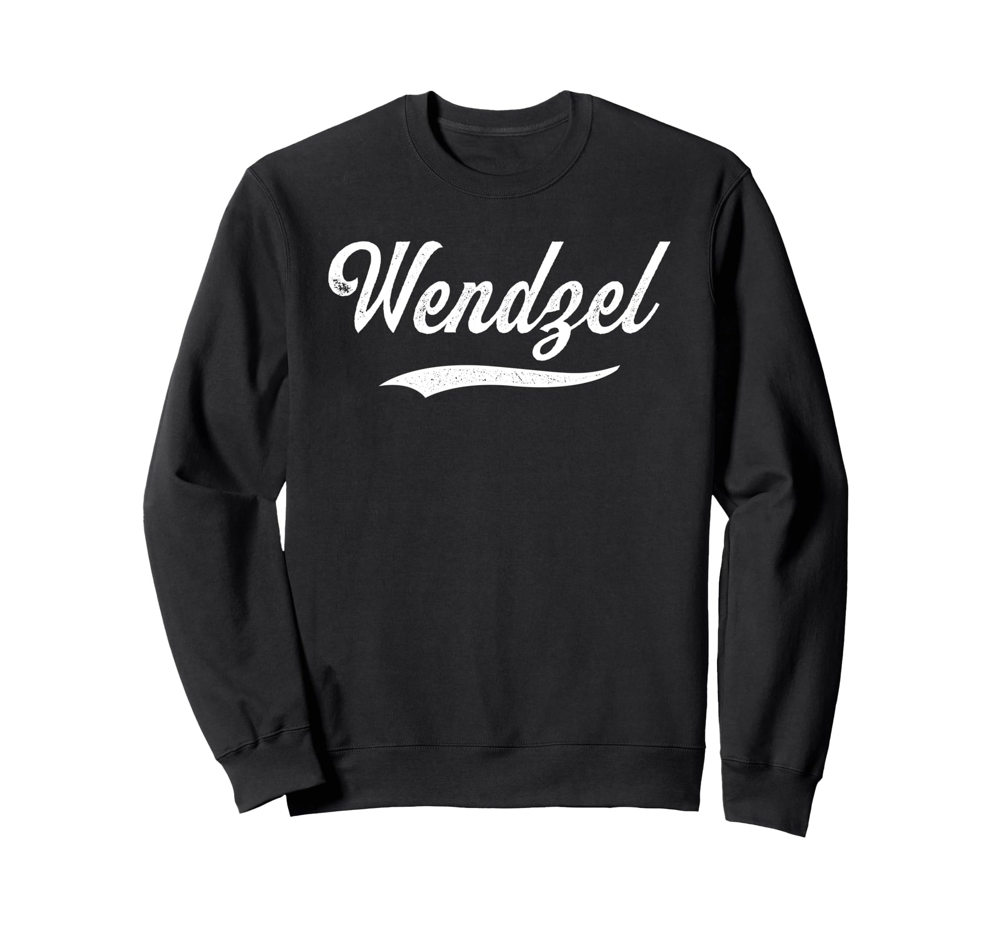 Distressed Script Davis Wendzel Sweatshirt - Unique Graphic for Adults - T-Shirt, Sweatshirt, Hoodie