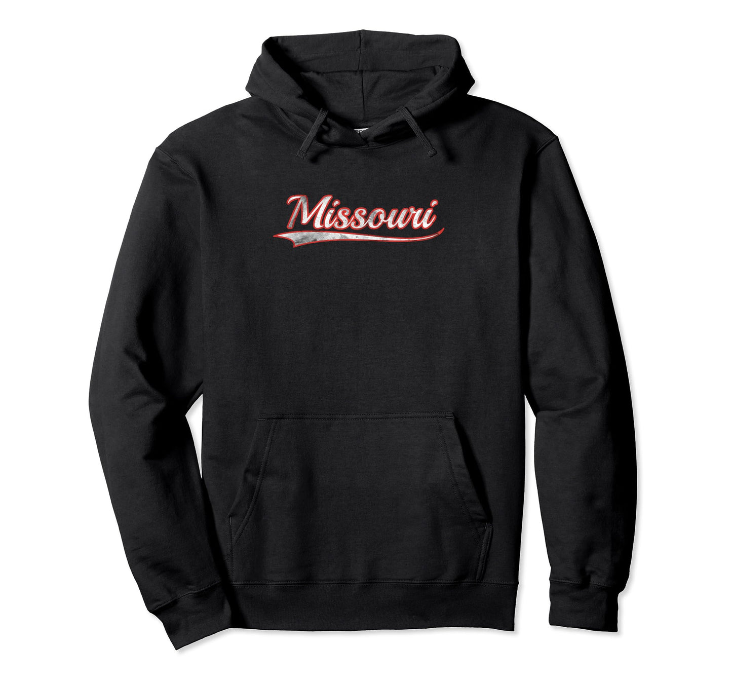 Missouri Varsity Distressed Throwback Hoodie - Minimalist Print for Adults - T-Shirt, Sweatshirt, Hoodie