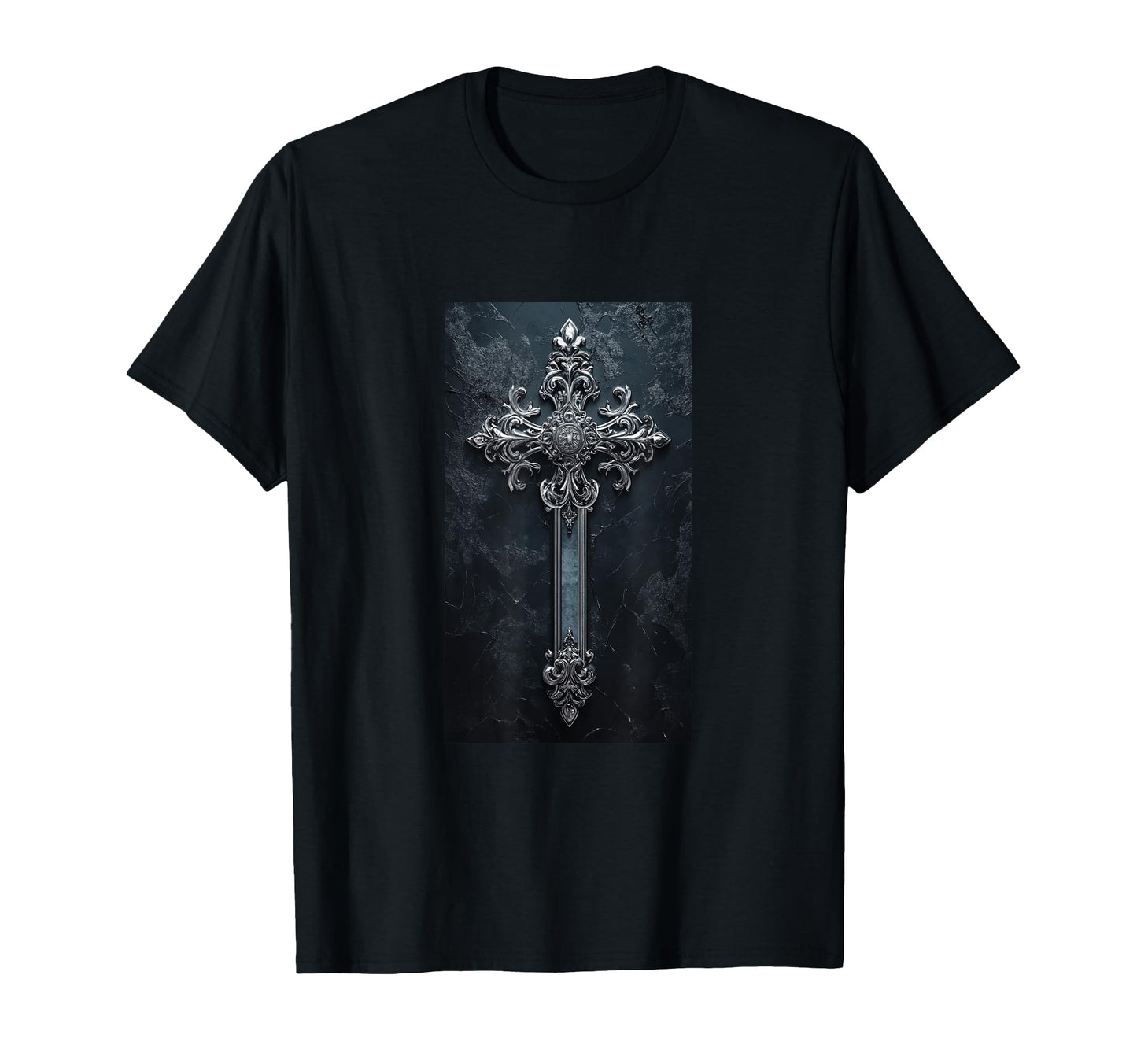 Gothic Cross Grunge Aesthetic Y2K T-Shirt - Casual Everyday Wear Unisex - T-Shirt, Sweatshirt, Hoodie