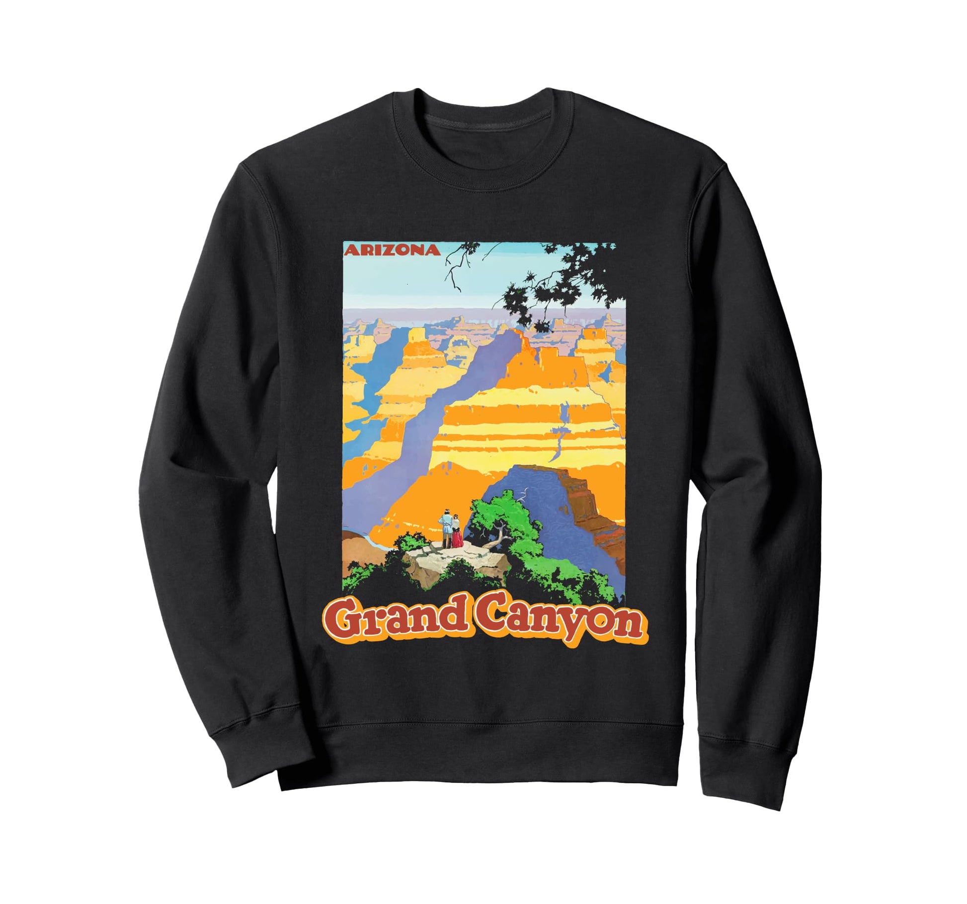 Grand Canyon Postcard Travel Art Tpa Sweatshirt - Unique Graphic Men Women - T-Shirt, Sweatshirt, Hoodie