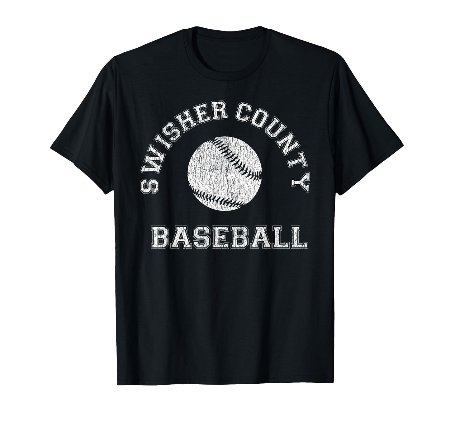 Swisher County Baseball Distressed T-Shirt - Unique Graphic Men Women - T-Shirt, Sweatshirt, Hoodie