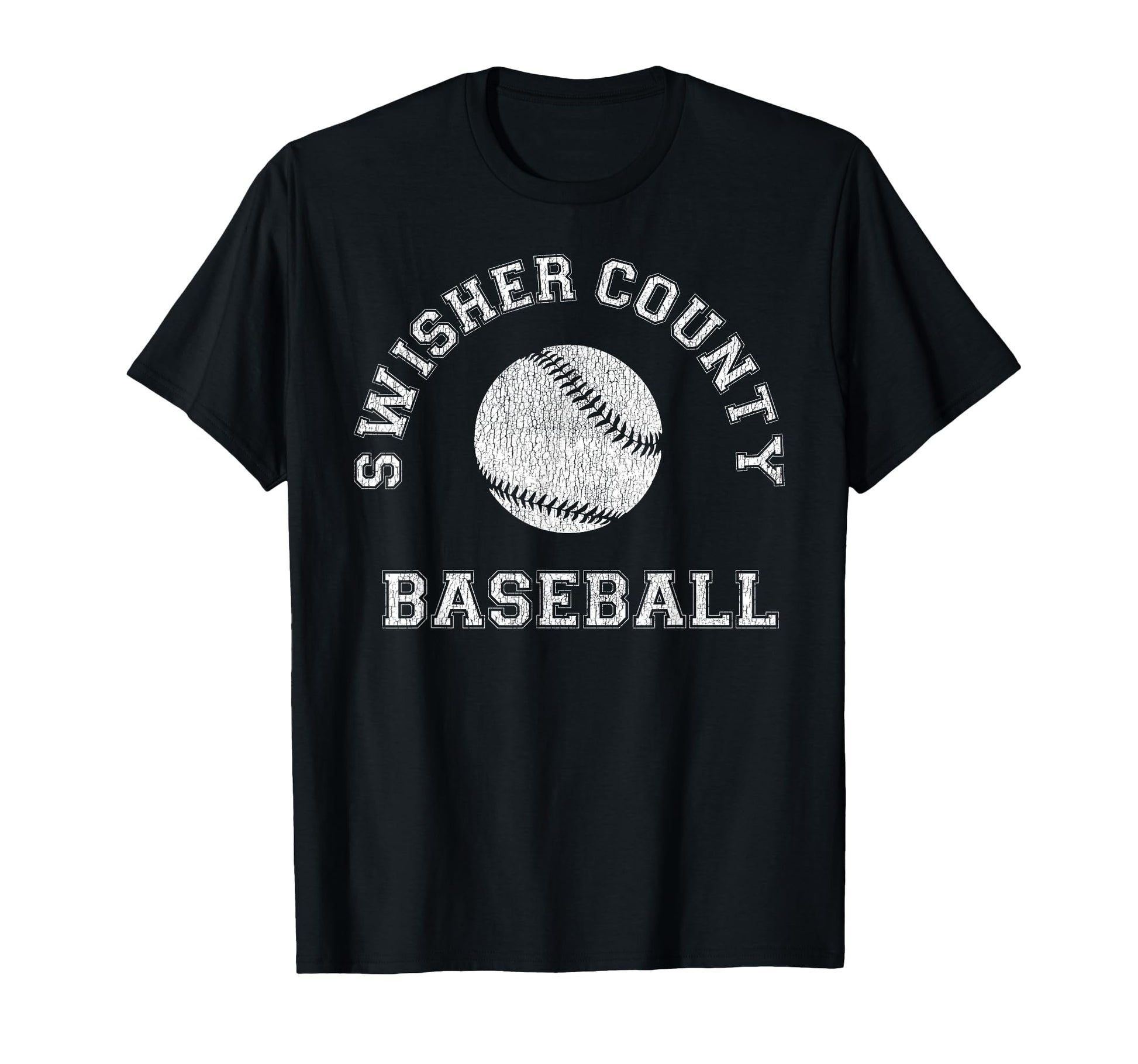 Swisher County Baseball Distressed T-Shirt - Unique Graphic Men Women - T-Shirt, Sweatshirt, Hoodie