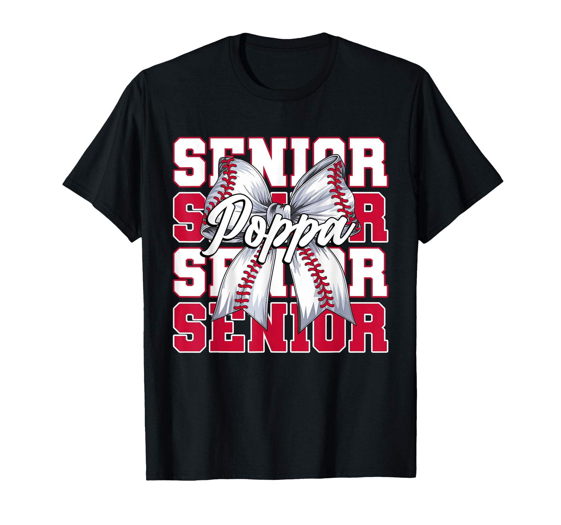 Baseball Poppa Senior 2026 Coquette T-Shirt - Streetwear Style Men Women - T-Shirt, Sweatshirt, Hoodie