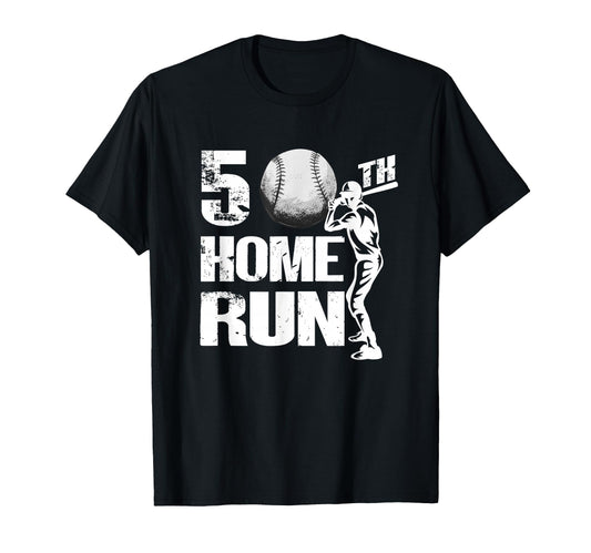50 Years Old Baseball 50Th Birthday T-Shirt - Custom Art Print Men Women - T-Shirt, Sweatshirt, Hoodie