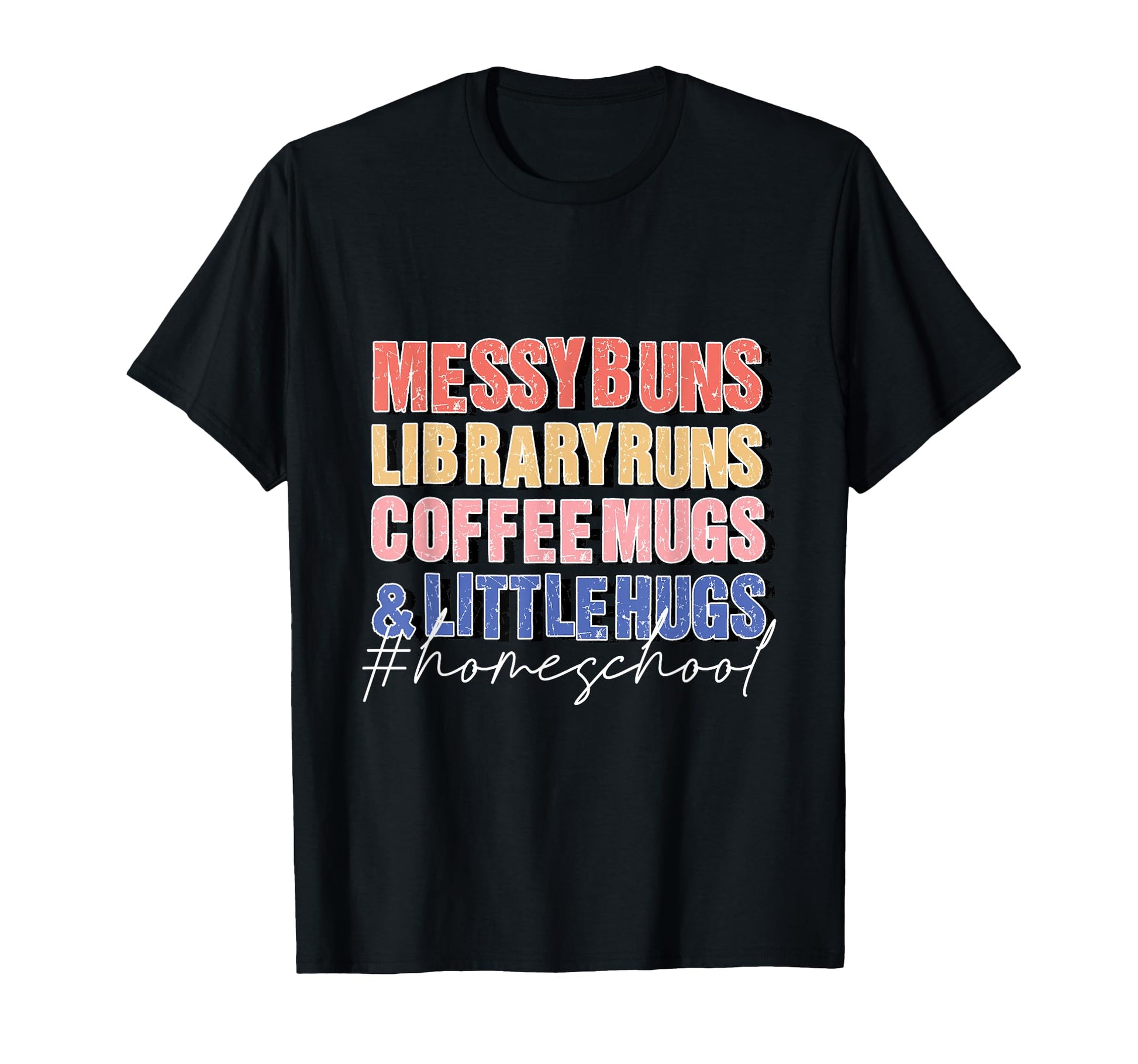 Messy Buns Library Runs Coffee Mugs T-Shirt - Streetwear Style for Adults - T-Shirt, Sweatshirt, Hoodie