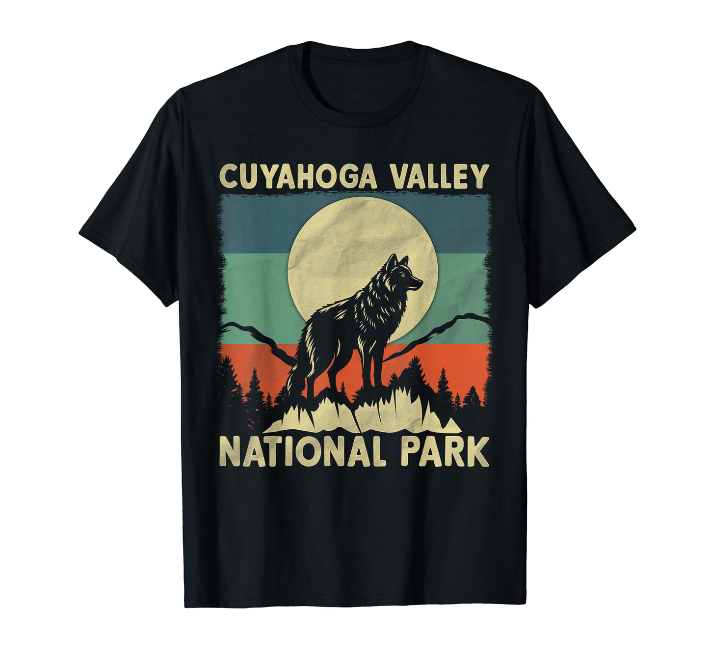 Wolf Cuyahoga Valley National Park T-Shirt - Fun Novelty Design Unisex - T-Shirt, Sweatshirt, Hoodie
