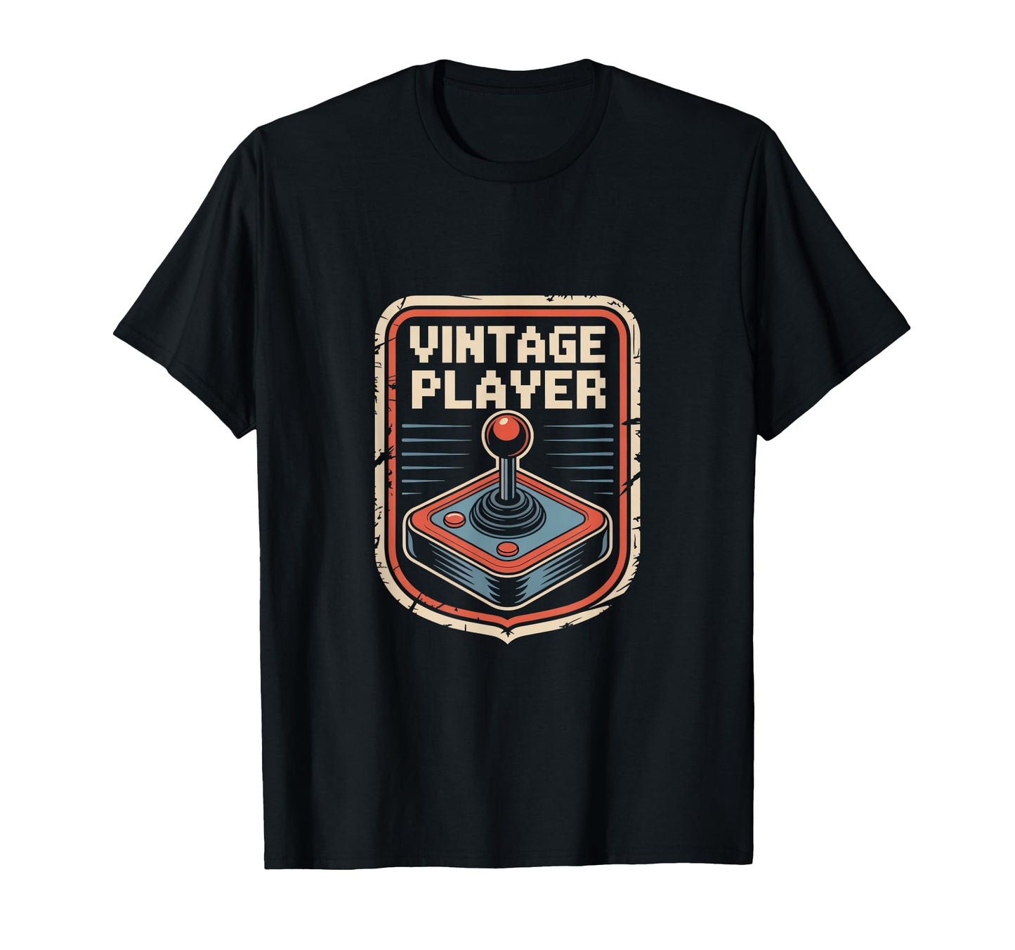 Player Arcade Joystick Gamer Badge T-Shirt - Fun Novelty Design for Adults - T-Shirt, Sweatshirt, Hoodie